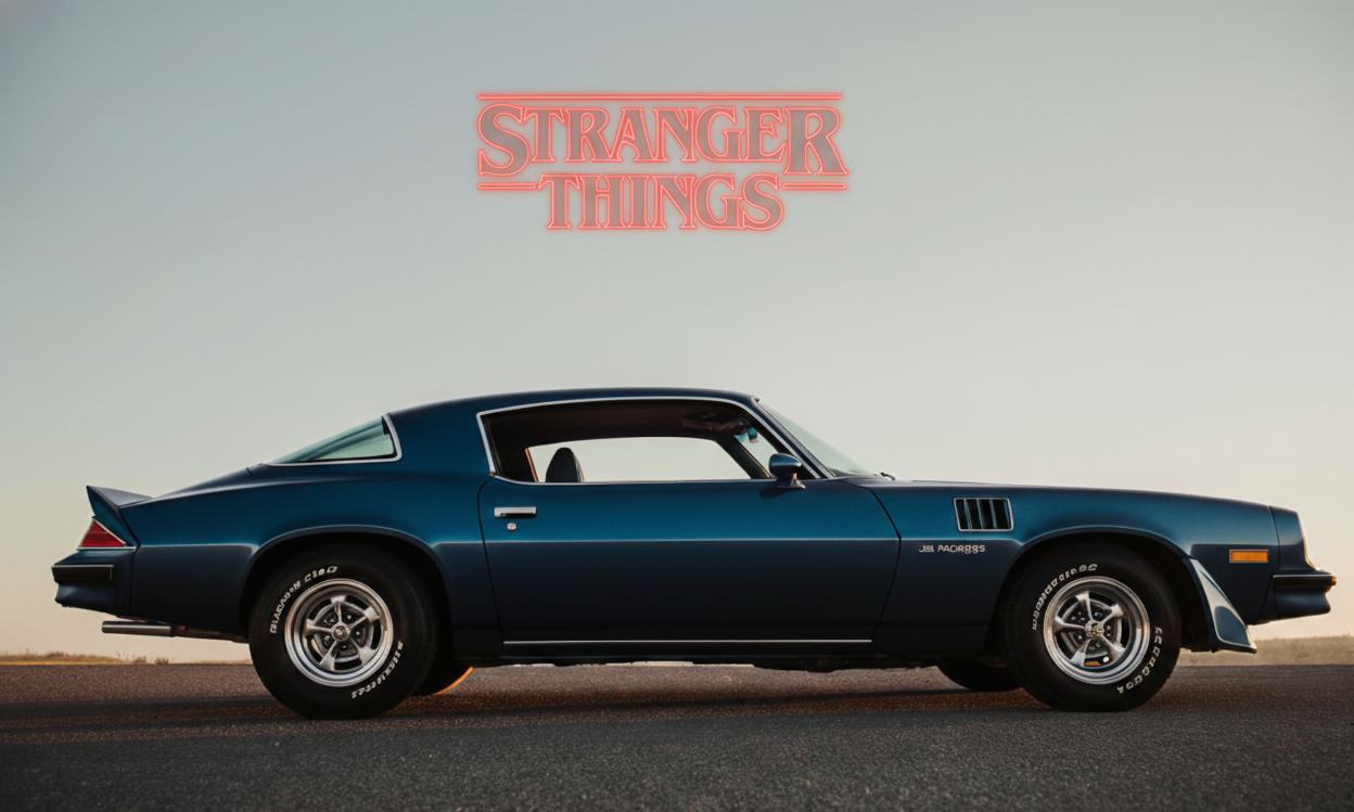 Chevrolet Camaro de finales de los 70 similar al coche de Billy en Stranger Things.