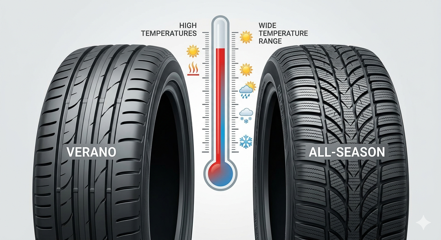 Neumáticos de verano vs all-season