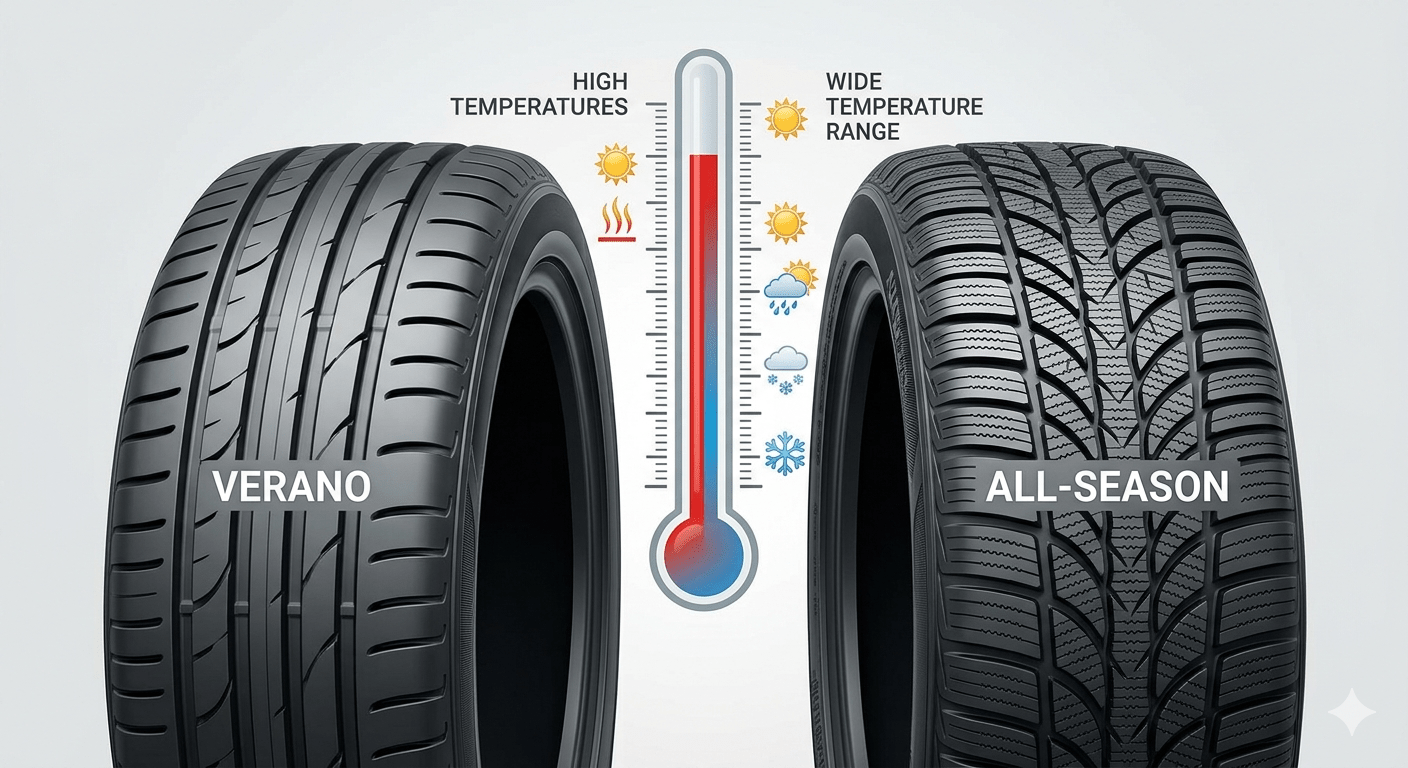 Neumáticos de verano vs all-season