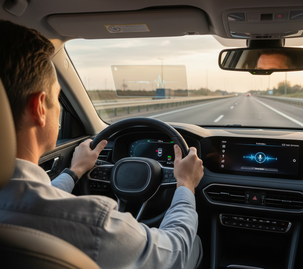 asistente de voz y head-up display