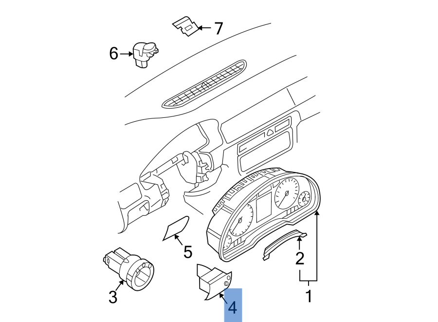 Mando Luces Audi A4 8E / Seat Exeo