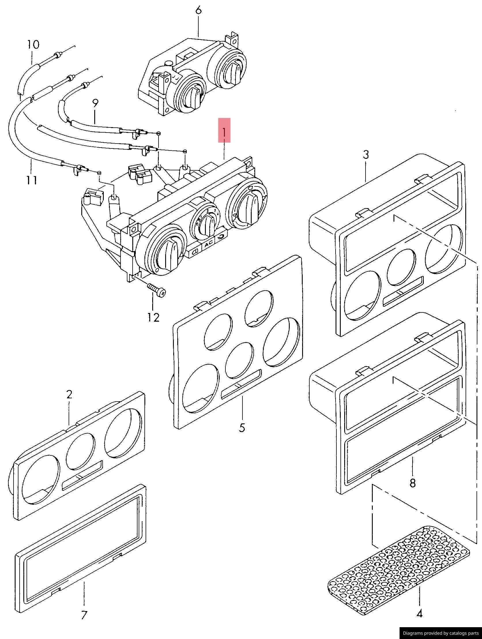 Climatizador VW Transporter T4 - AutoRR 7D1819045L