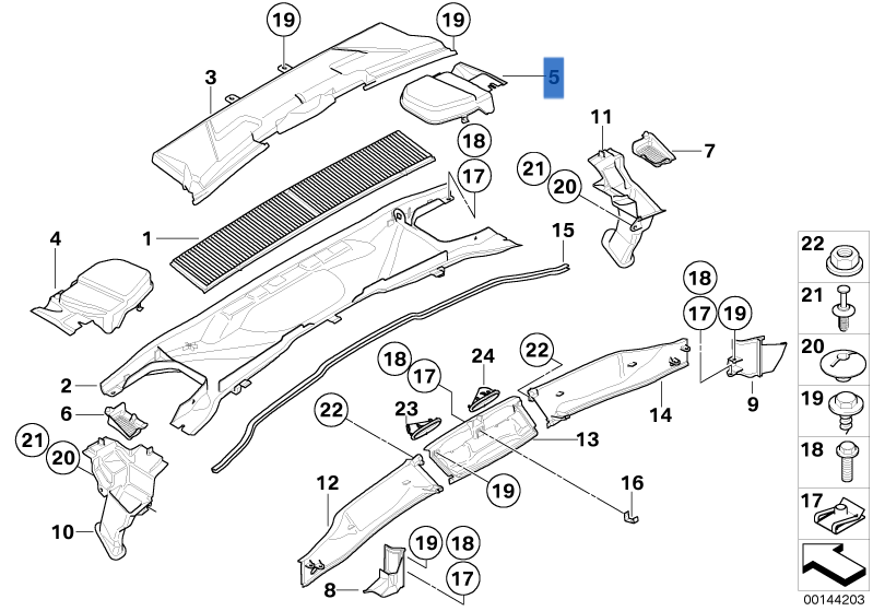 Microfiltro dcho BMW E88 E90