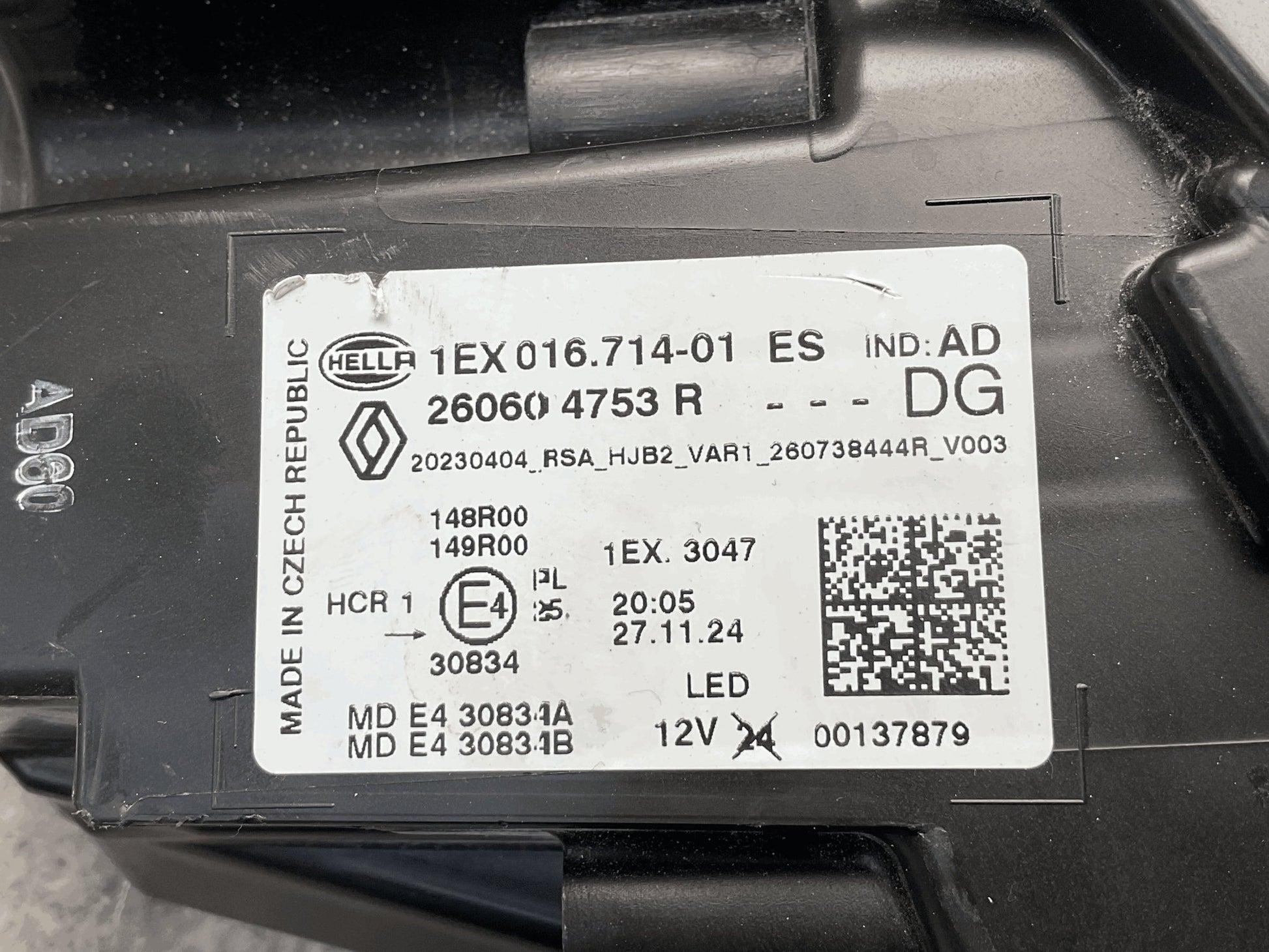 260604753R Faro izq Renault Captur II Fase 2 - 260604753R