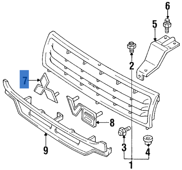 Emblema Marca Mitsubishi MB619578