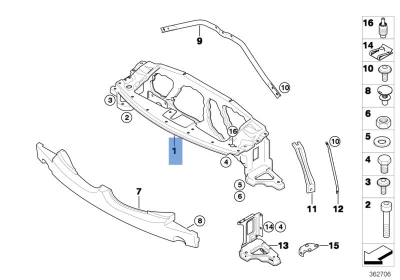 Panel Frontal BMW E85