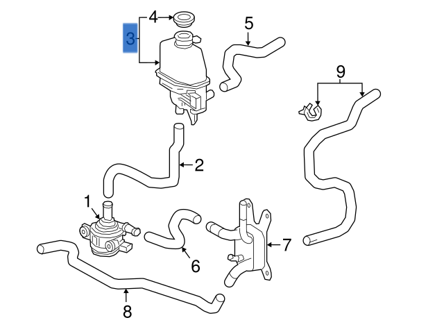 Vaso Expansion Toyota Prius W5