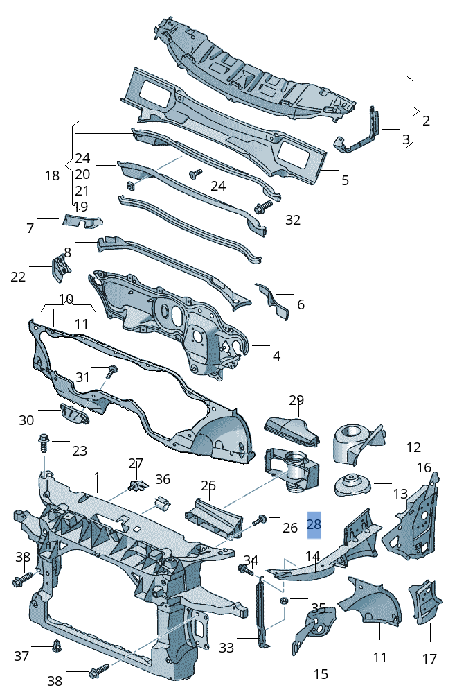 Conducto admision VW 1K0805962A