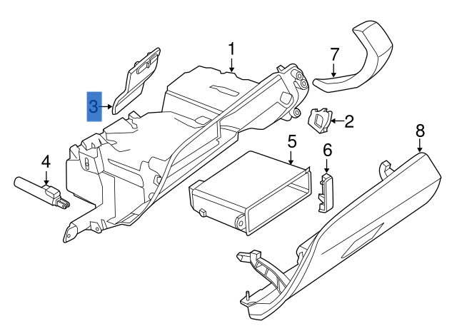 Tapa caja fusibles BMW F07