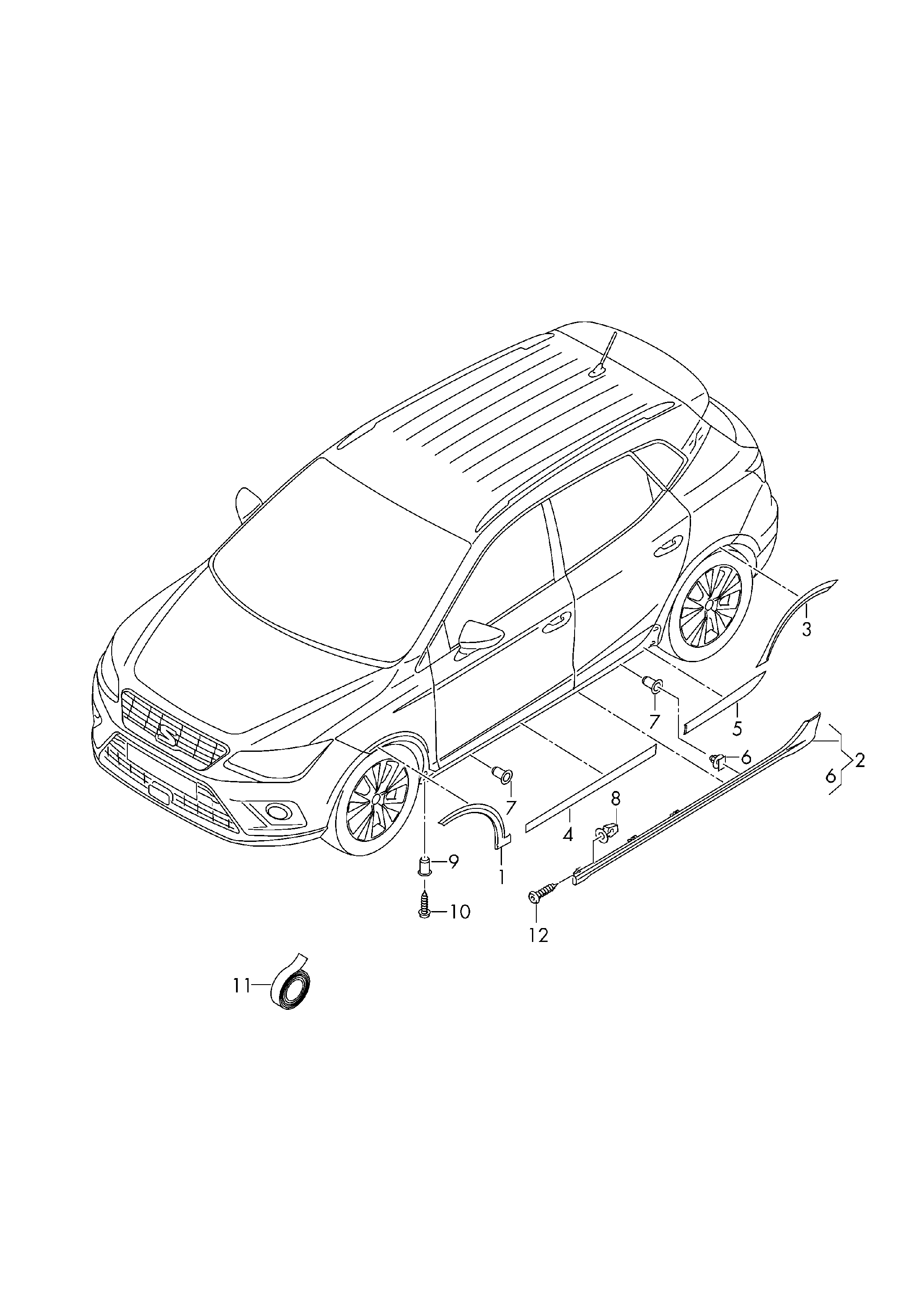 Faldon derecho Seat Arona - AutoRR 6F9853852