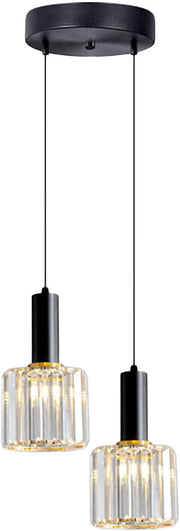 Lámpara Colgante de Cristal K9 S-Cevada – Elegancia Minimalista (Pack 2 Luces)
