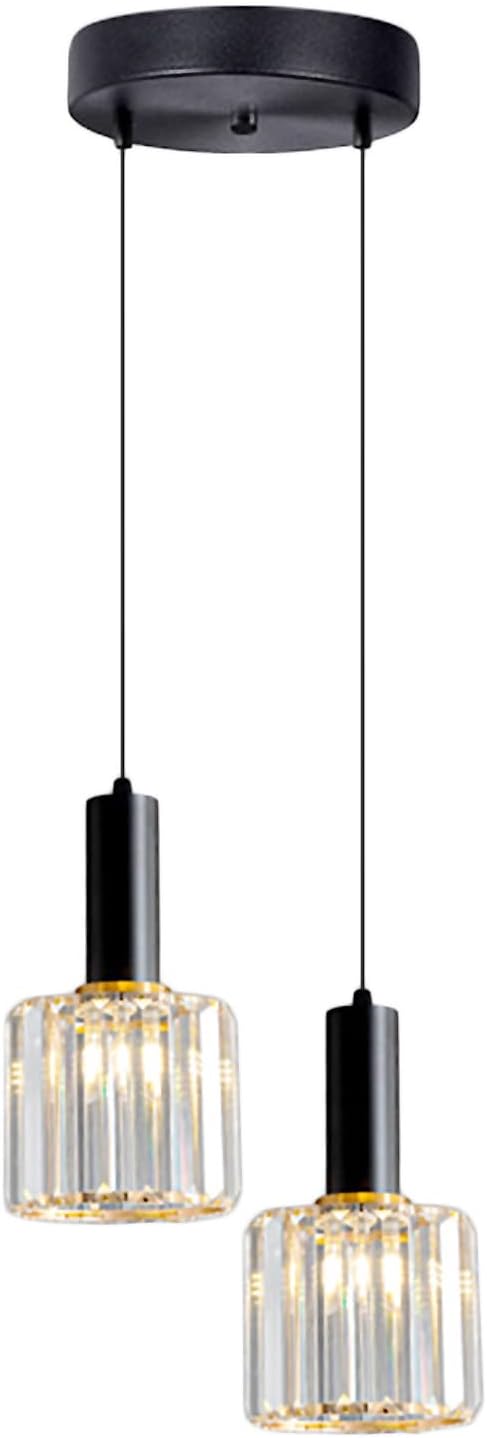 Lámpara Colgante de Cristal K9 S-Cevada – Elegancia Minimalista (Pack 2 Luces)