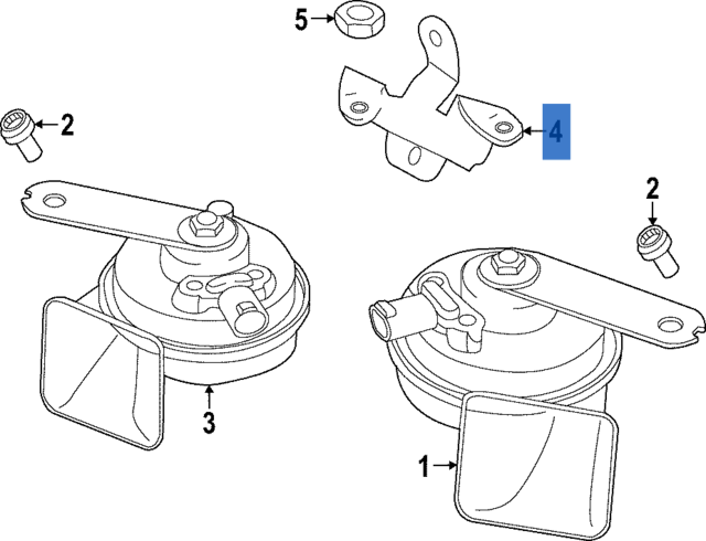 Soporte bocina Porsche 911 992