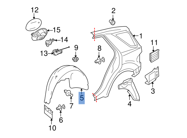 Paso rueda tra izq Mercedes W164