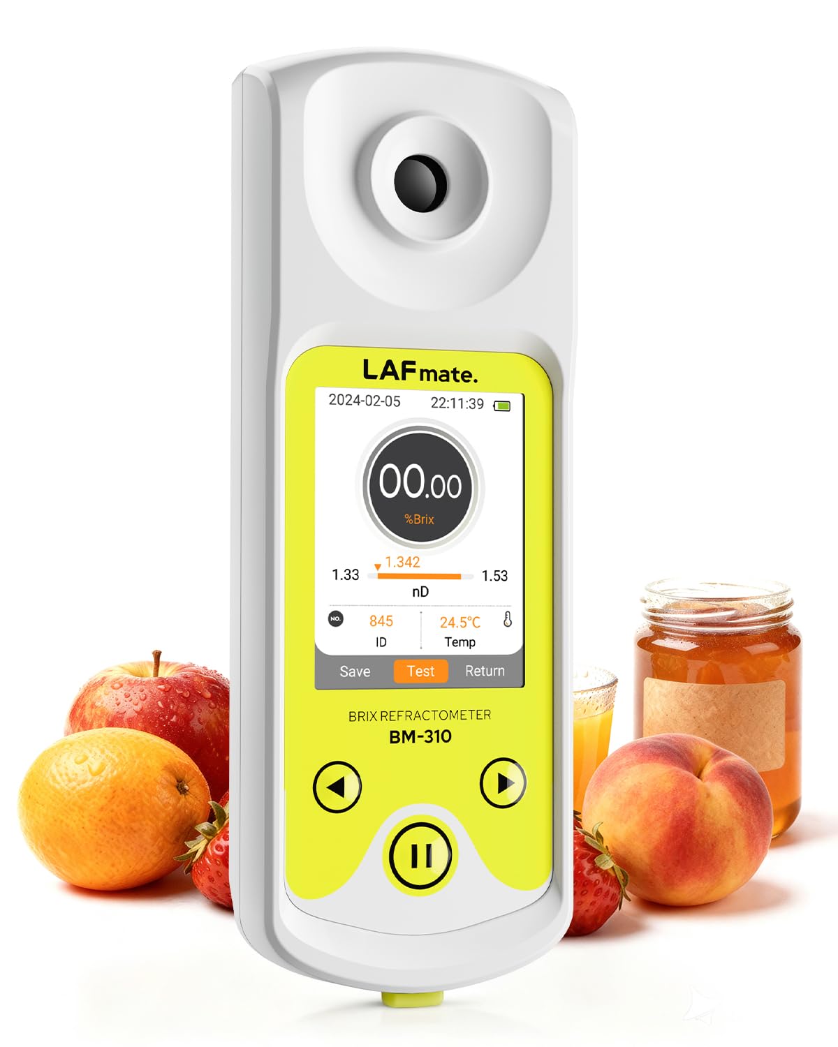 Refractómetro Digital Brix Profesional 0-95% – Precisión con Tecnología ATC