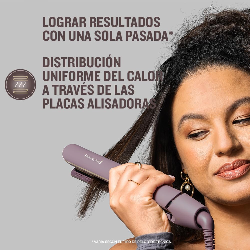 Remington AIRvive – Plancha de Pelo con Aire Ionizado y Tecnología Antiencrespamiento