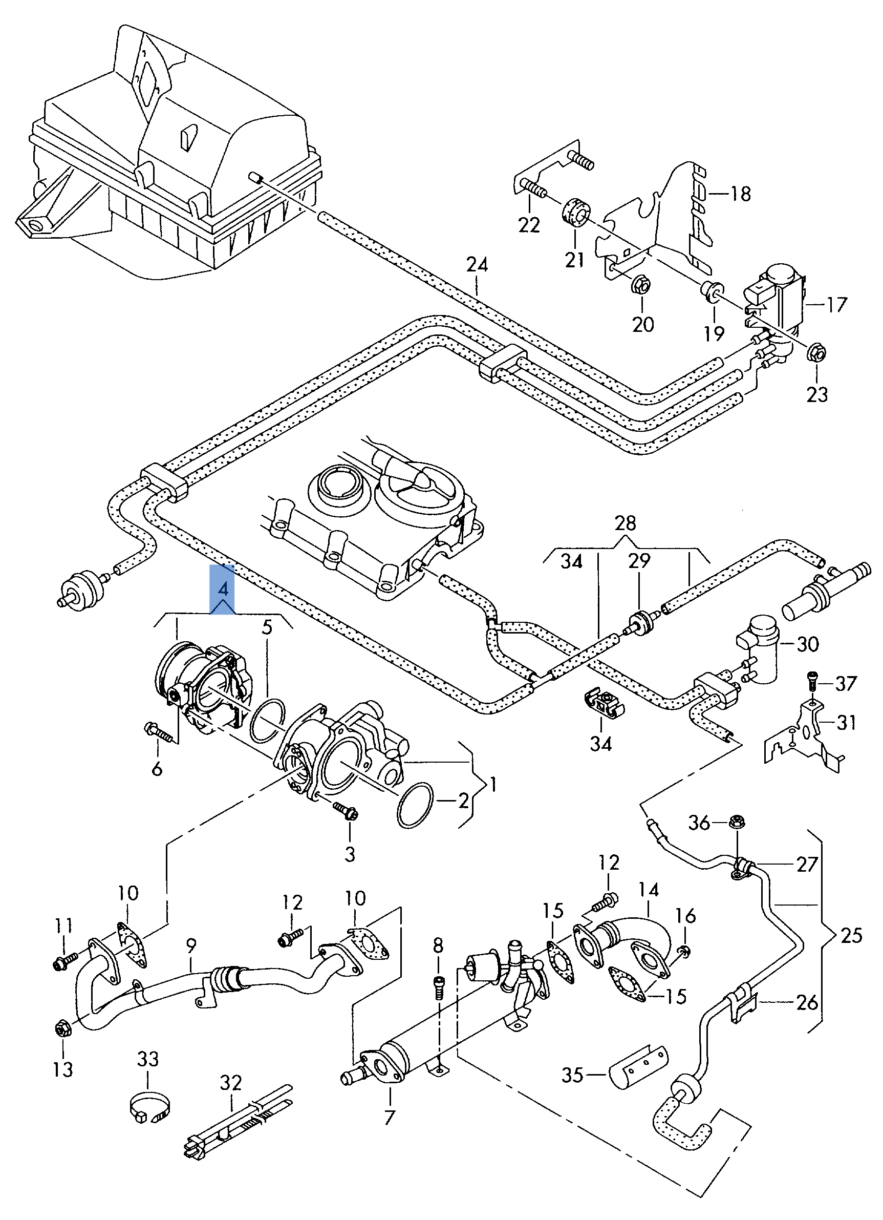 Caja Mariposa VW 03L128063E