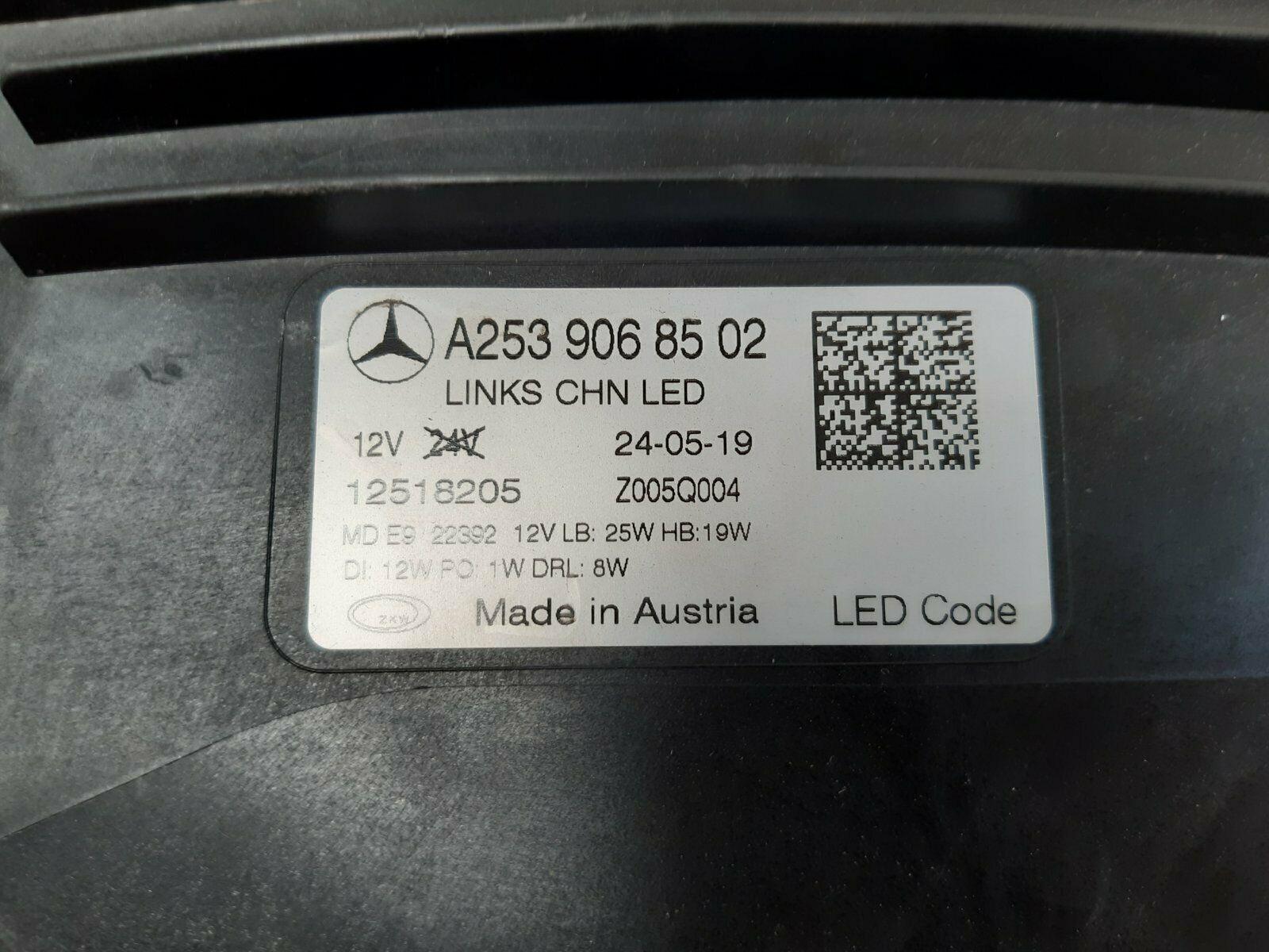 Faro Izquierdo Led Mercedes GLC W253 Nuevo - AutoRR A2539068502