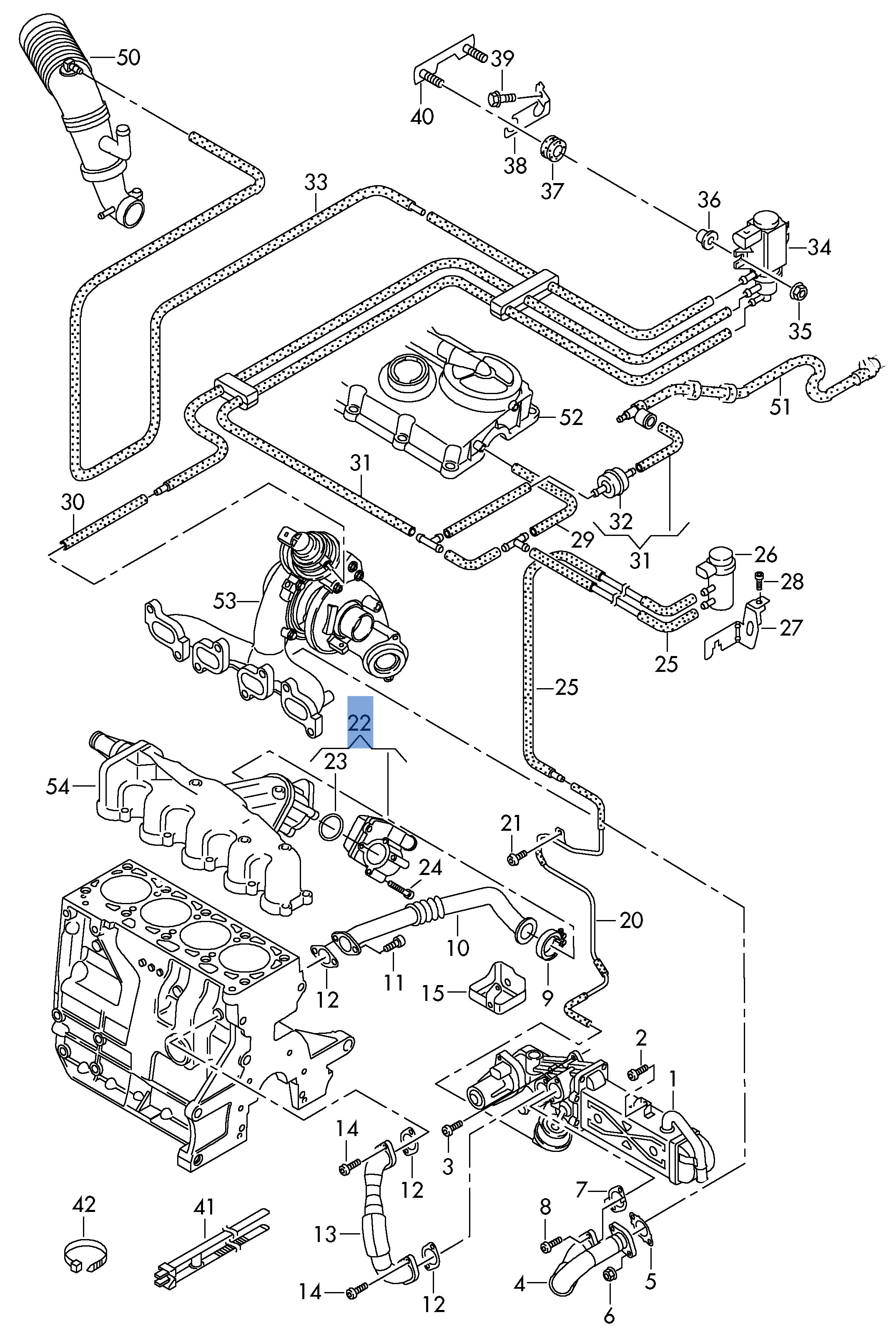 Caja Mariposa VW 03L128063Q