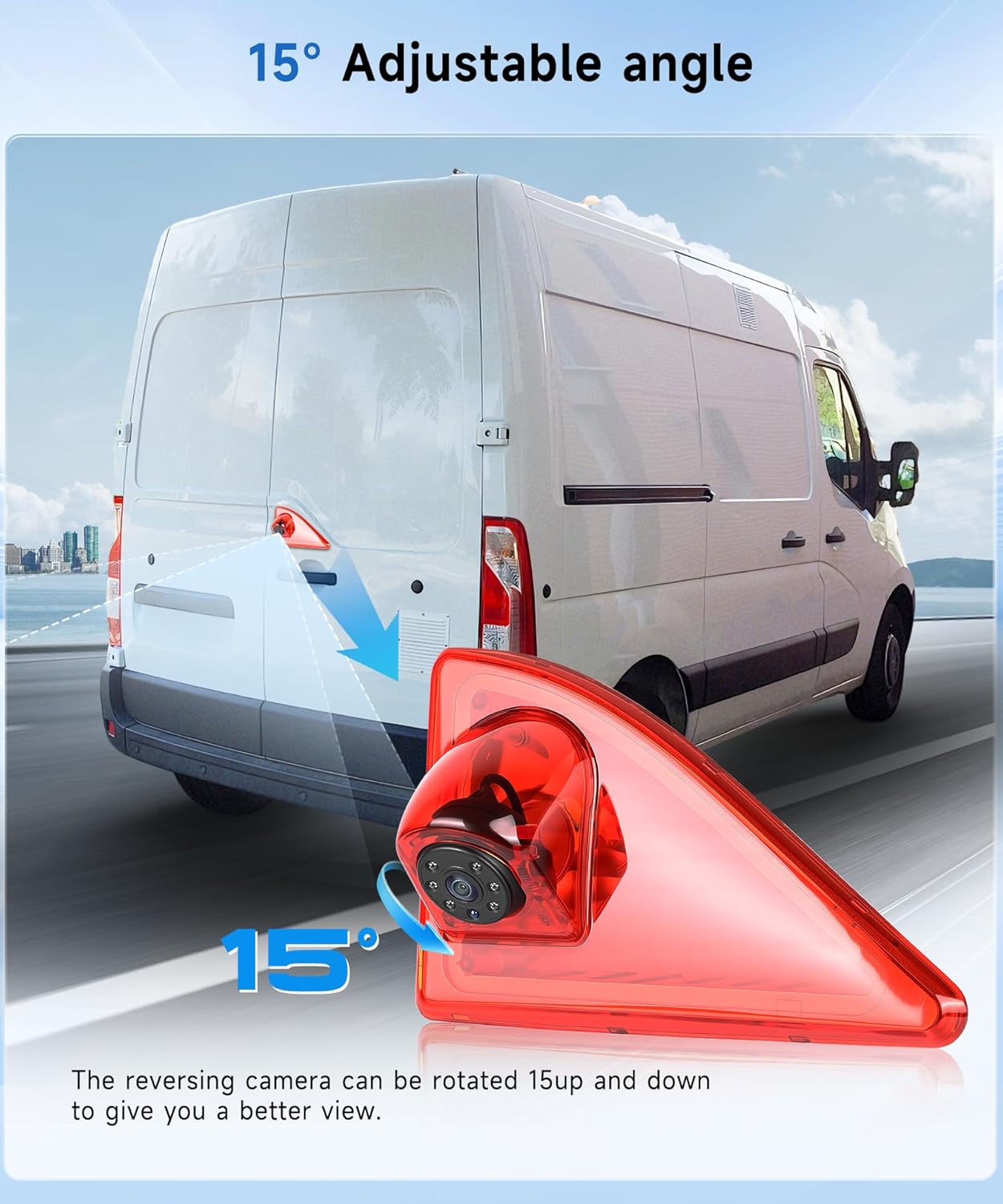 Cámara de Visión Trasera en Tercera Luz de Freno – Nissan NV400 / Opel Movano / Renault Master (2010-2016)