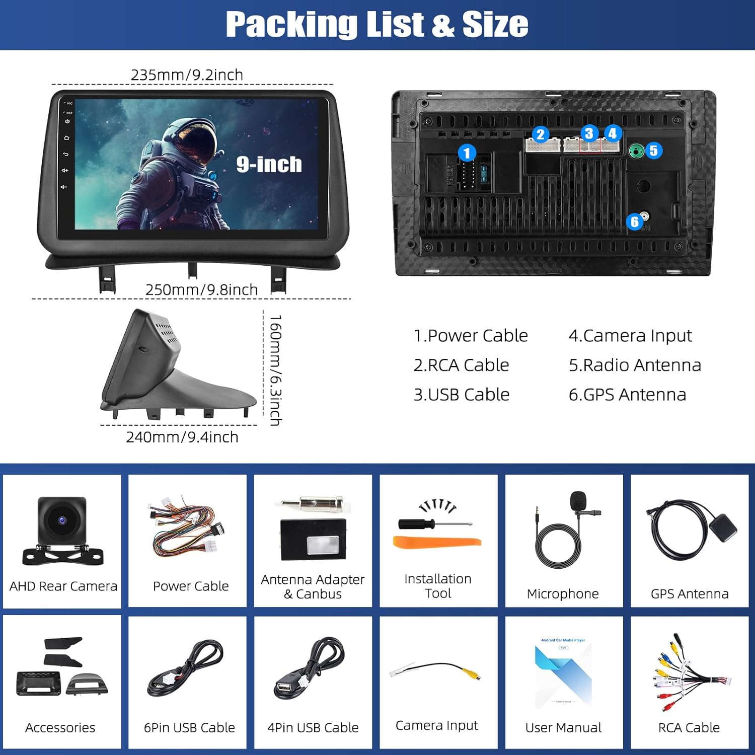 Pantalla Táctil CarPlay&Android Renault Clio 3 2005-2014