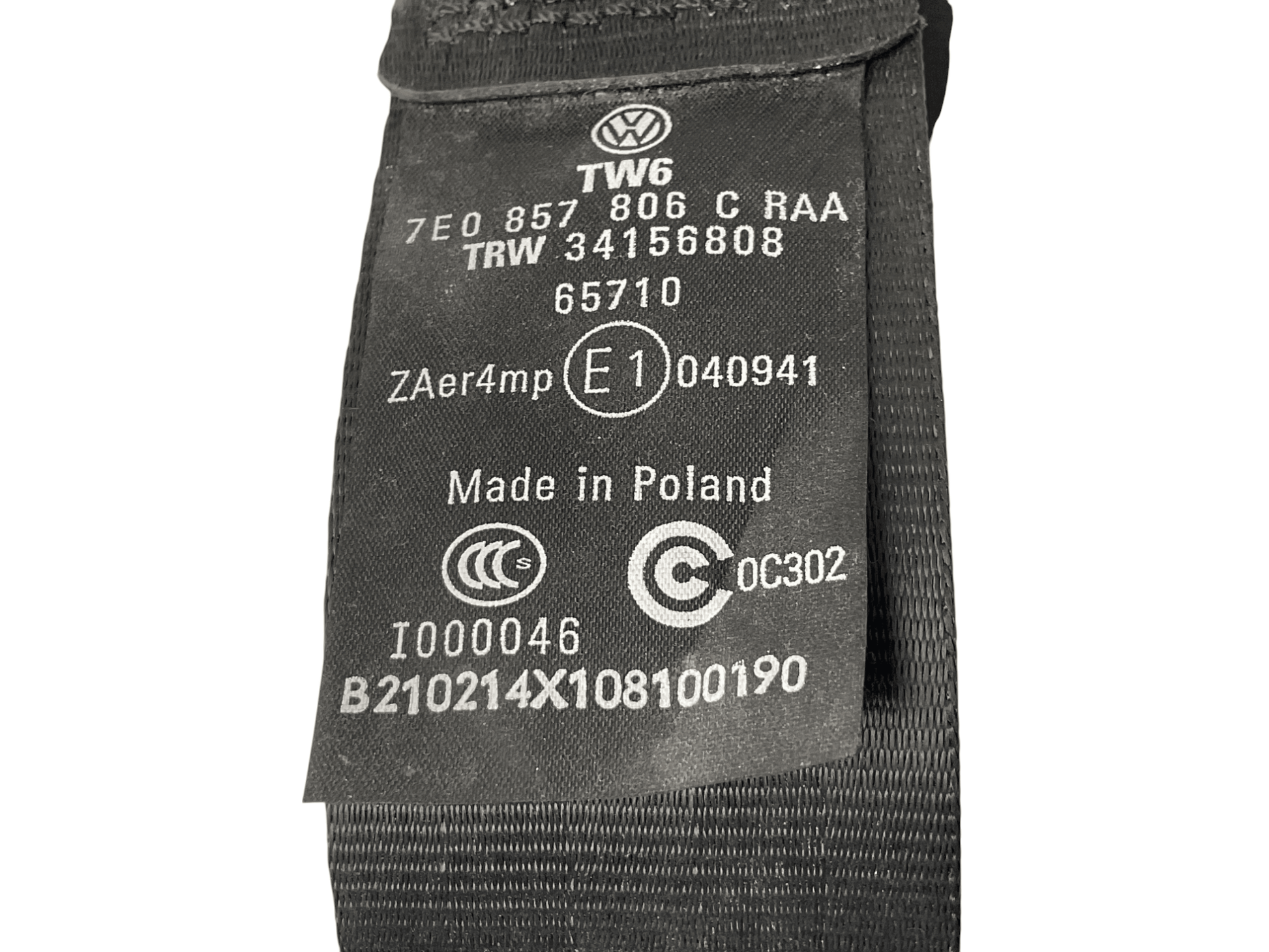 7E0857806 Cinturon del dcho VW T5 - 7E0857806