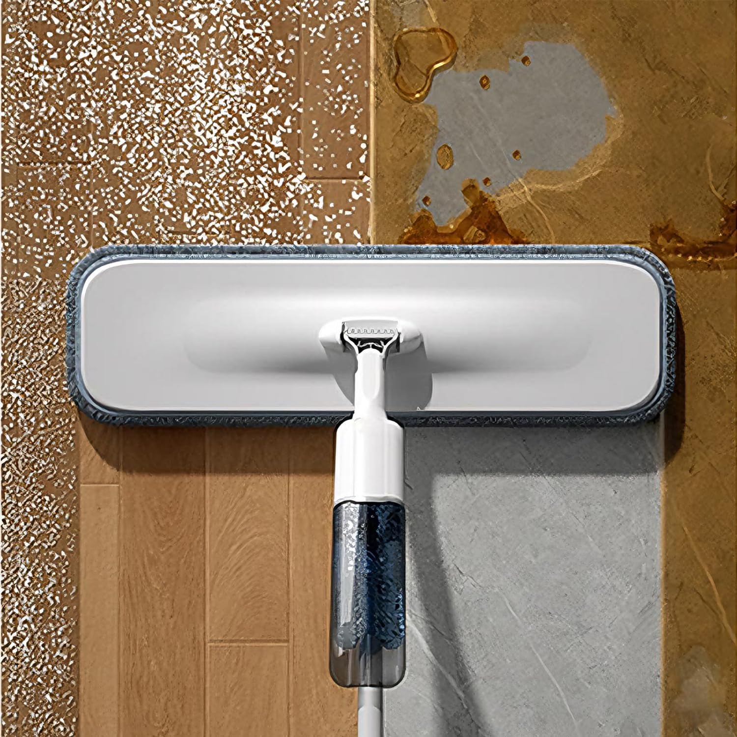 Fregona con Pulverizador iDEEBO – Limpieza 360° con Depósito de Agua Integrado