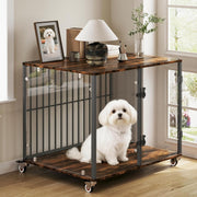 Jaula-Mueble para Perros BingoPaw – Vidrio Templado y Diseño Modular (77x60x65cm)