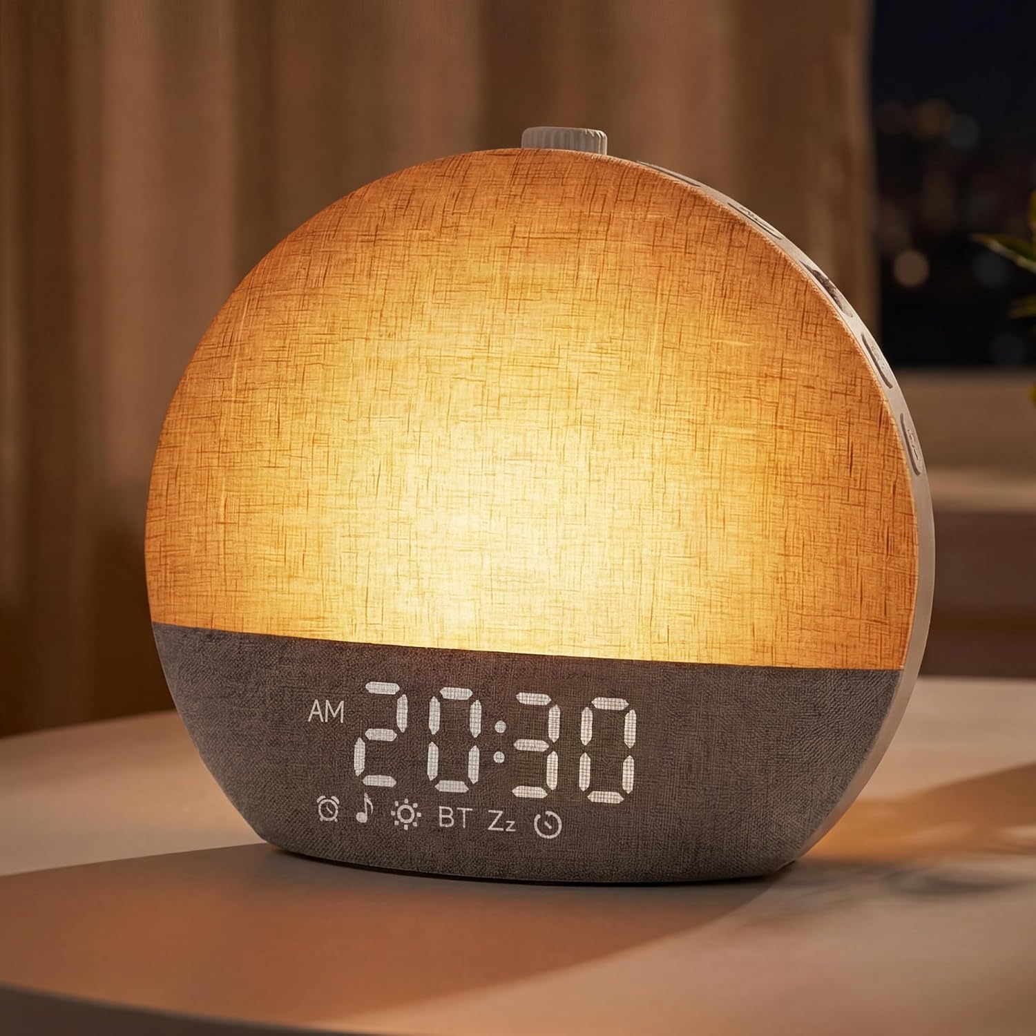 Despertador "Sunrise" Honestself – Luz de Amanecer, Altavoz Bluetooth y Sonidos de la Naturaleza