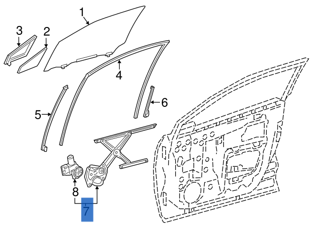 Motor elevalunas del izq Toyota C-HR