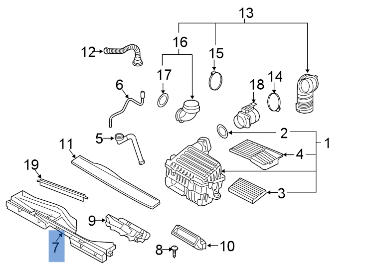 Tubo admision VW 5Q0129747B