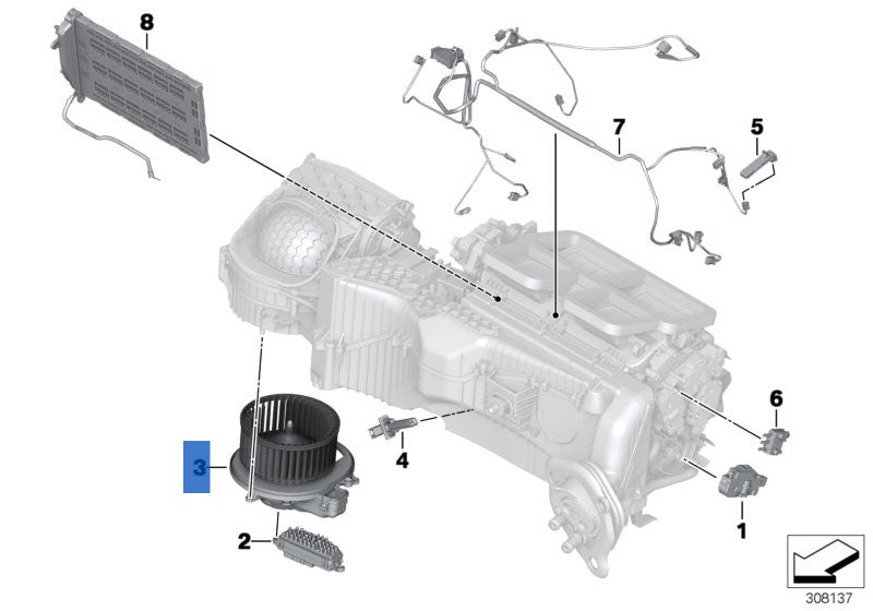 Soplador calefaccion BMW F20  F30