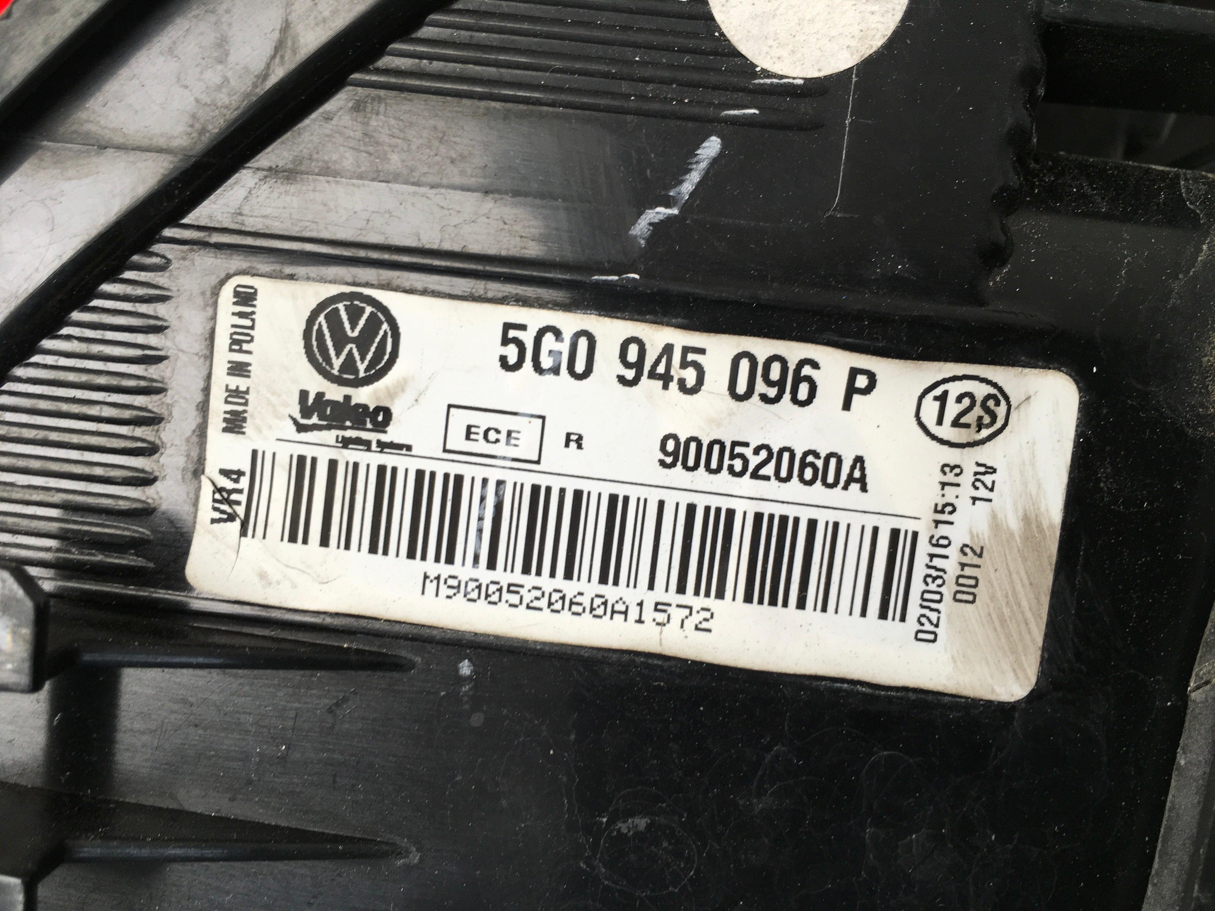 Piloto derecho VW Golf VII R-line - AutoRR 5G0945096P