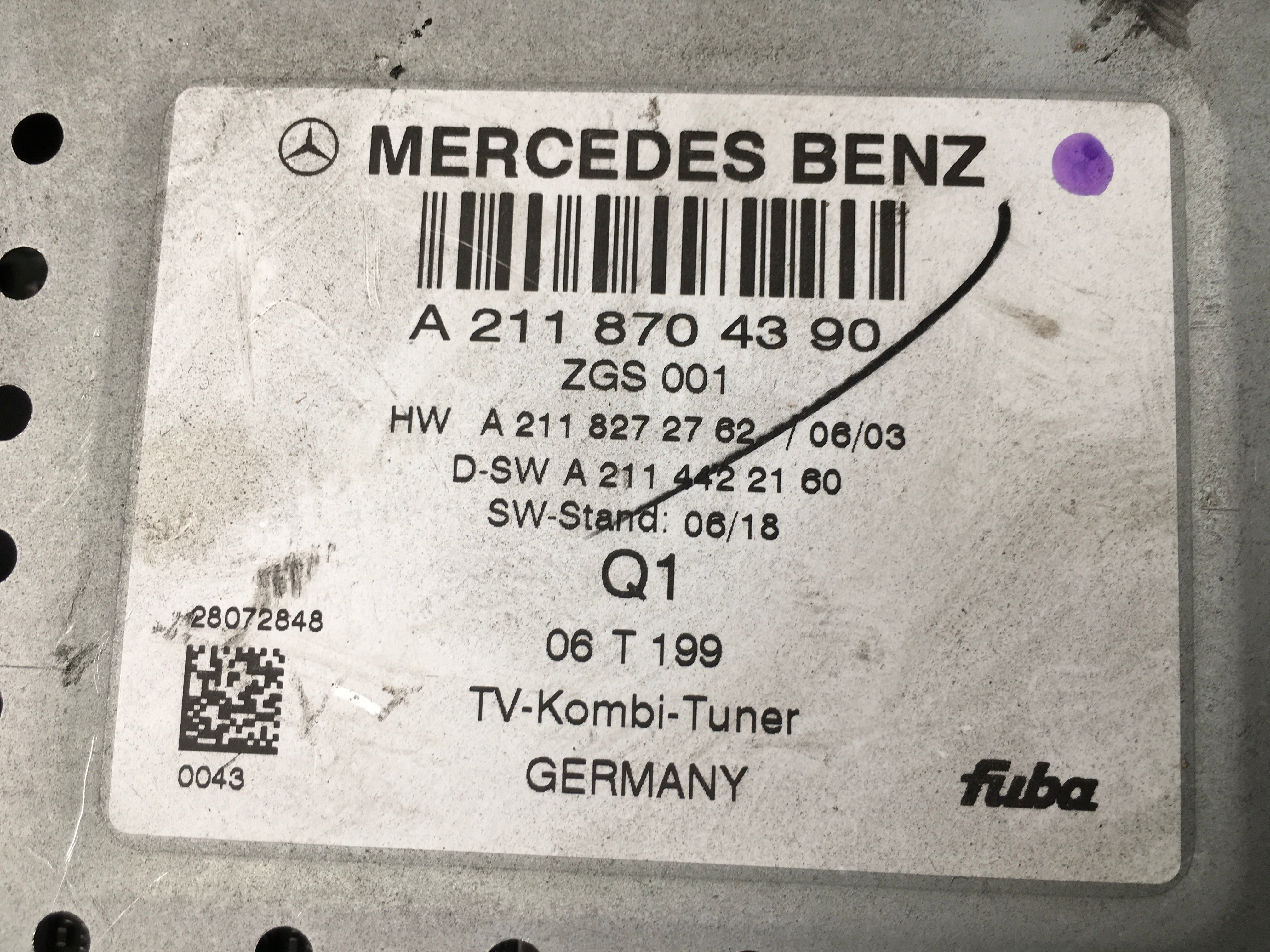 Modulo TV Mercedes A2118704390