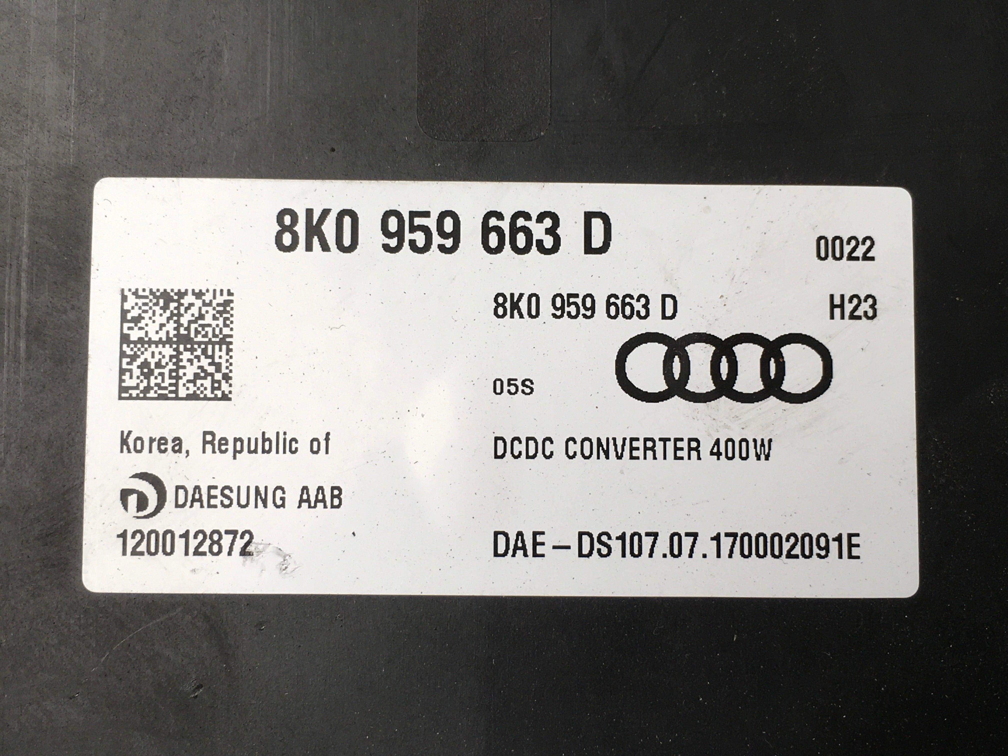 Modulo Voltaje Audi 8K0959663D - AutoRR 8K0959663D