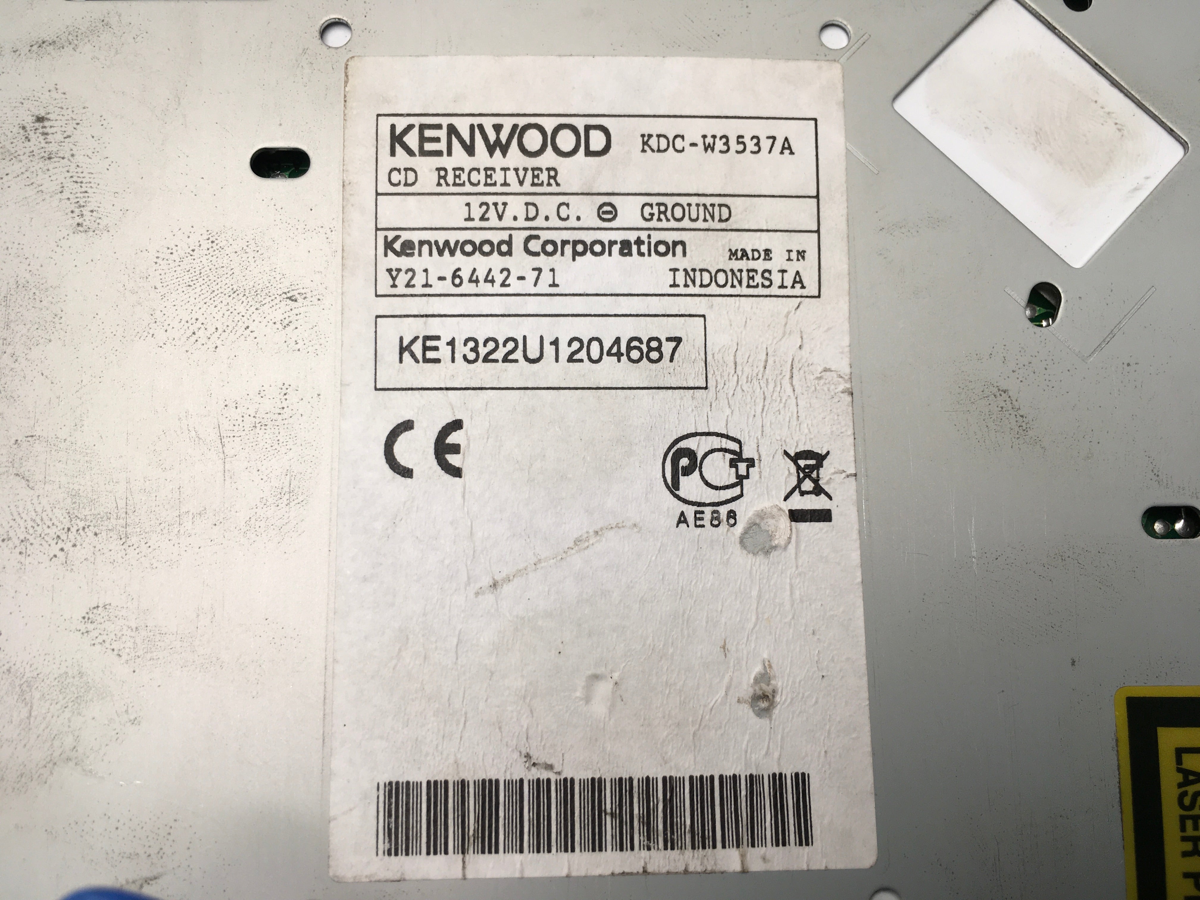 Radio KenWood KDC-W3537A