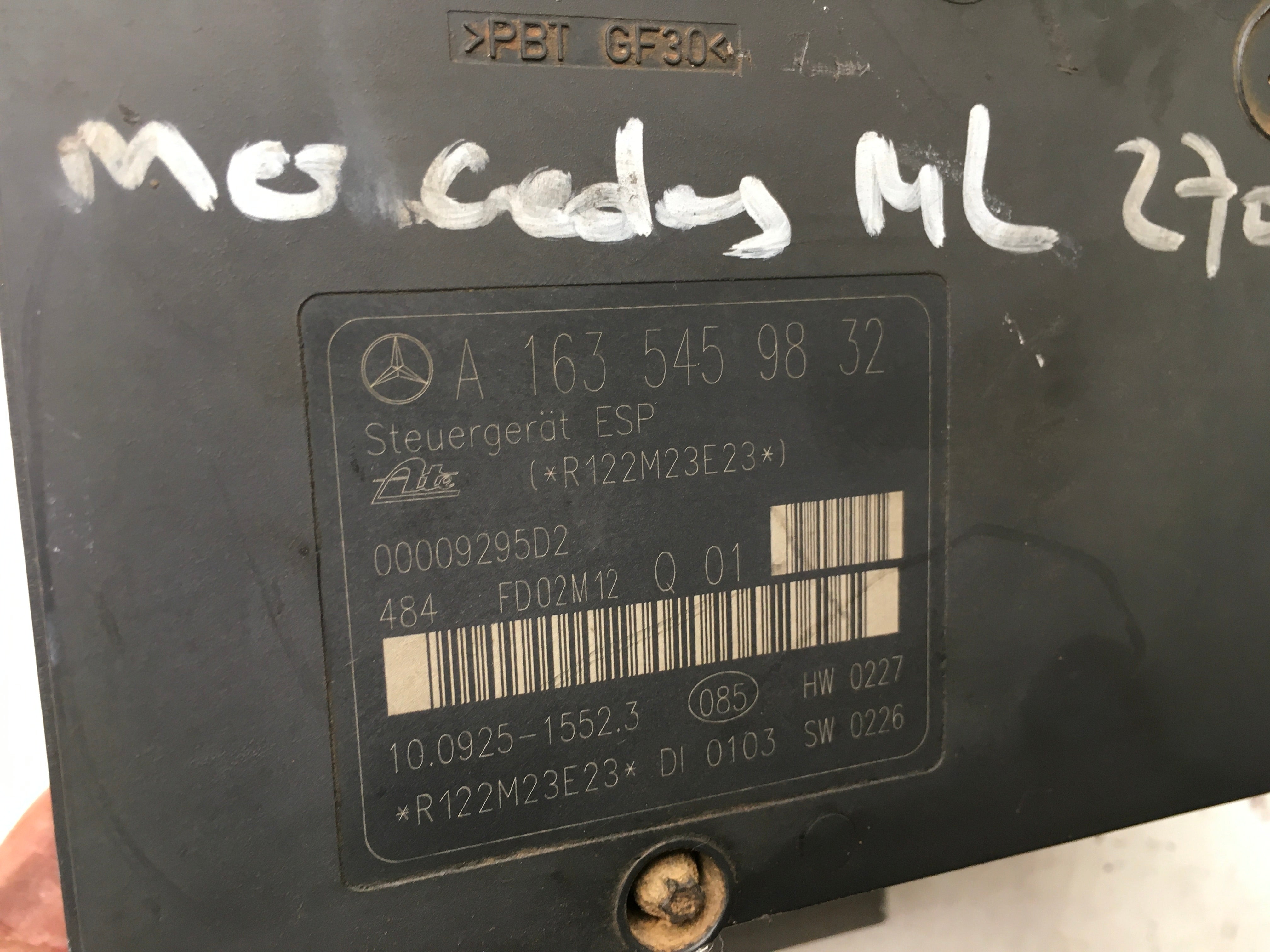 ABS Mercedes M W163