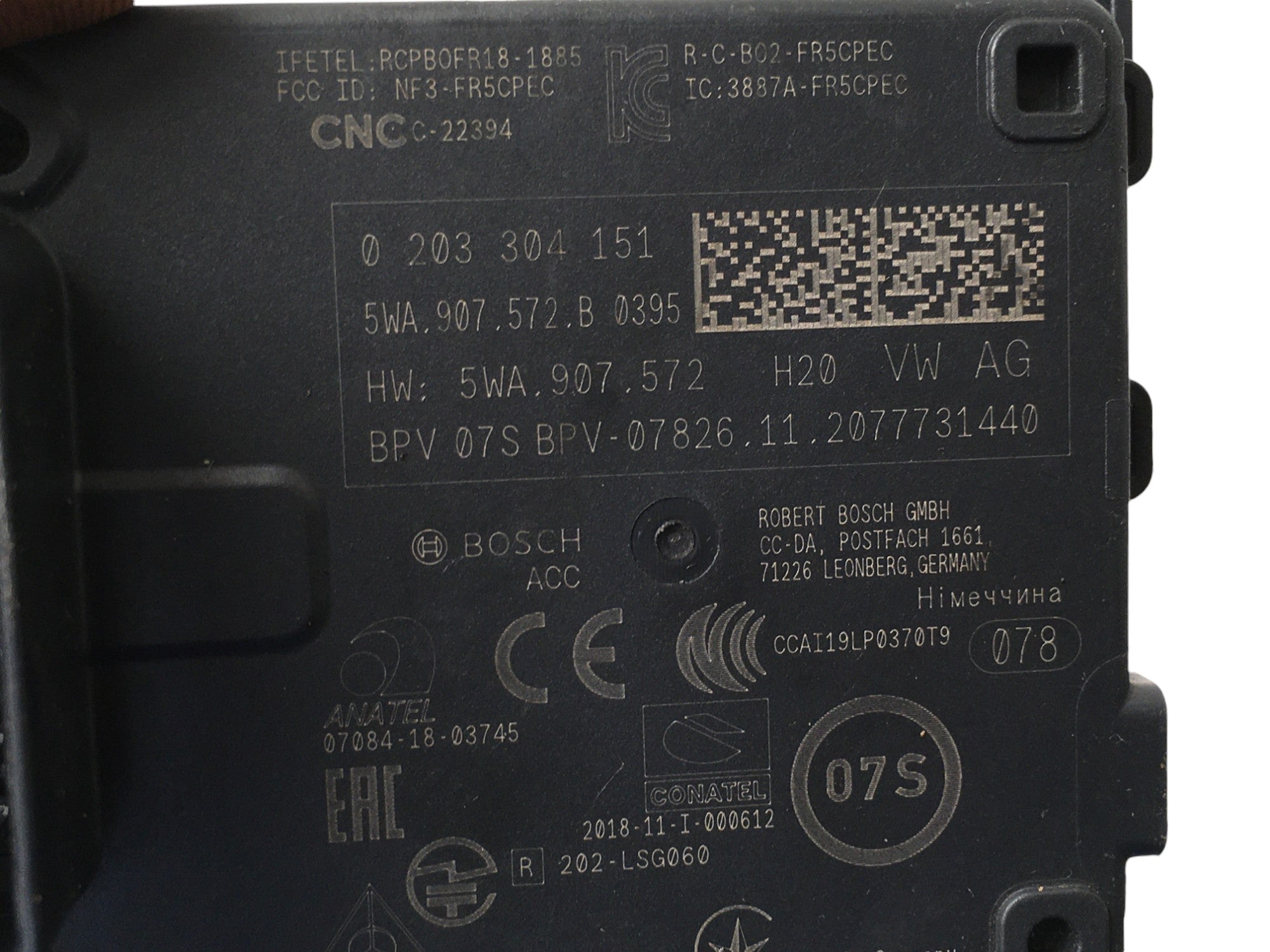 Sensor Radar VW 5WA907572B