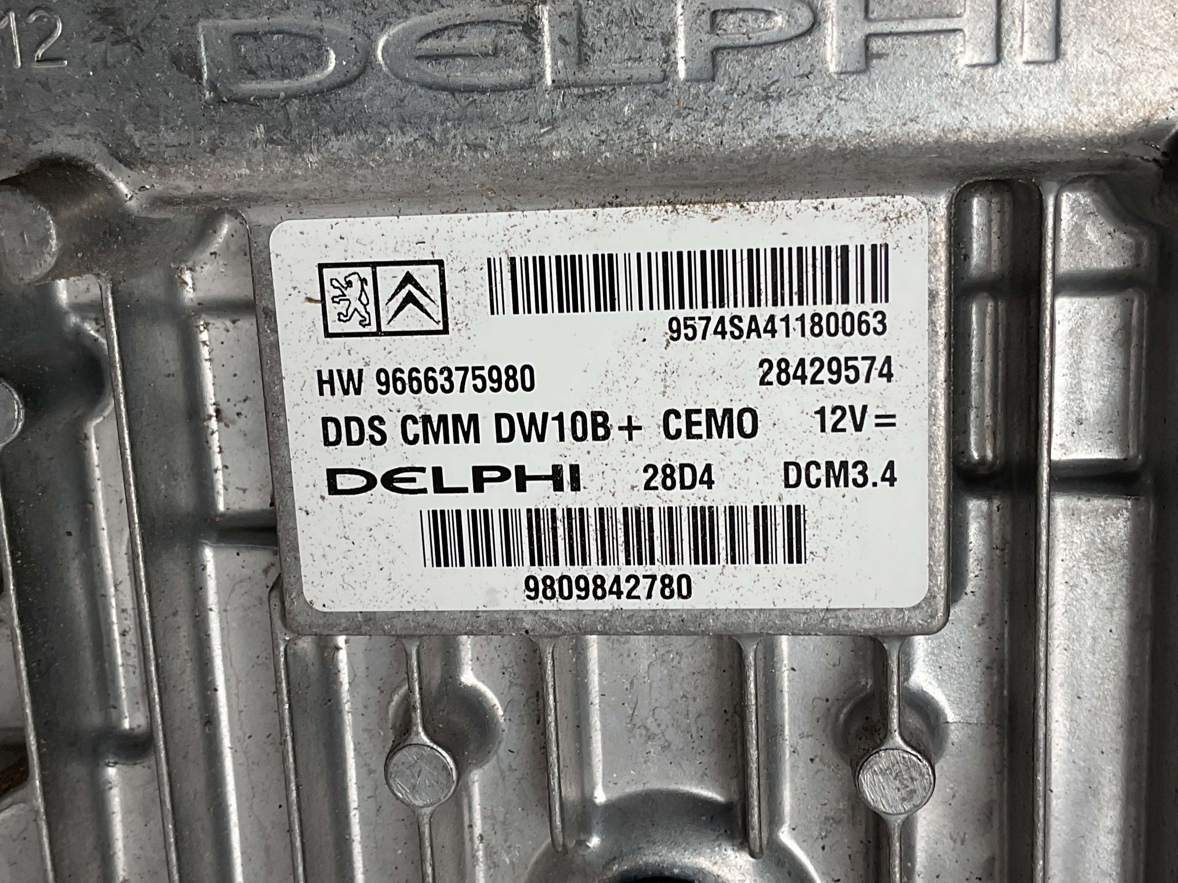 Centralita motor PSA 9666375980