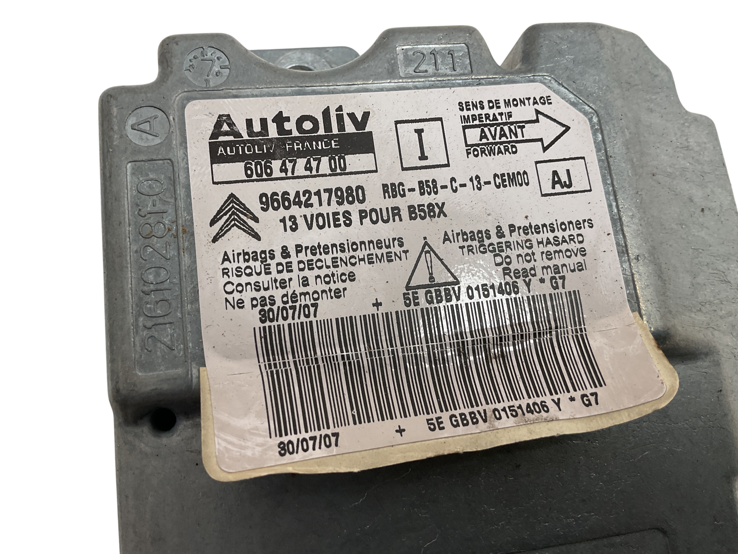 Centralita Airbag Citroen C4 Picasso 06-15