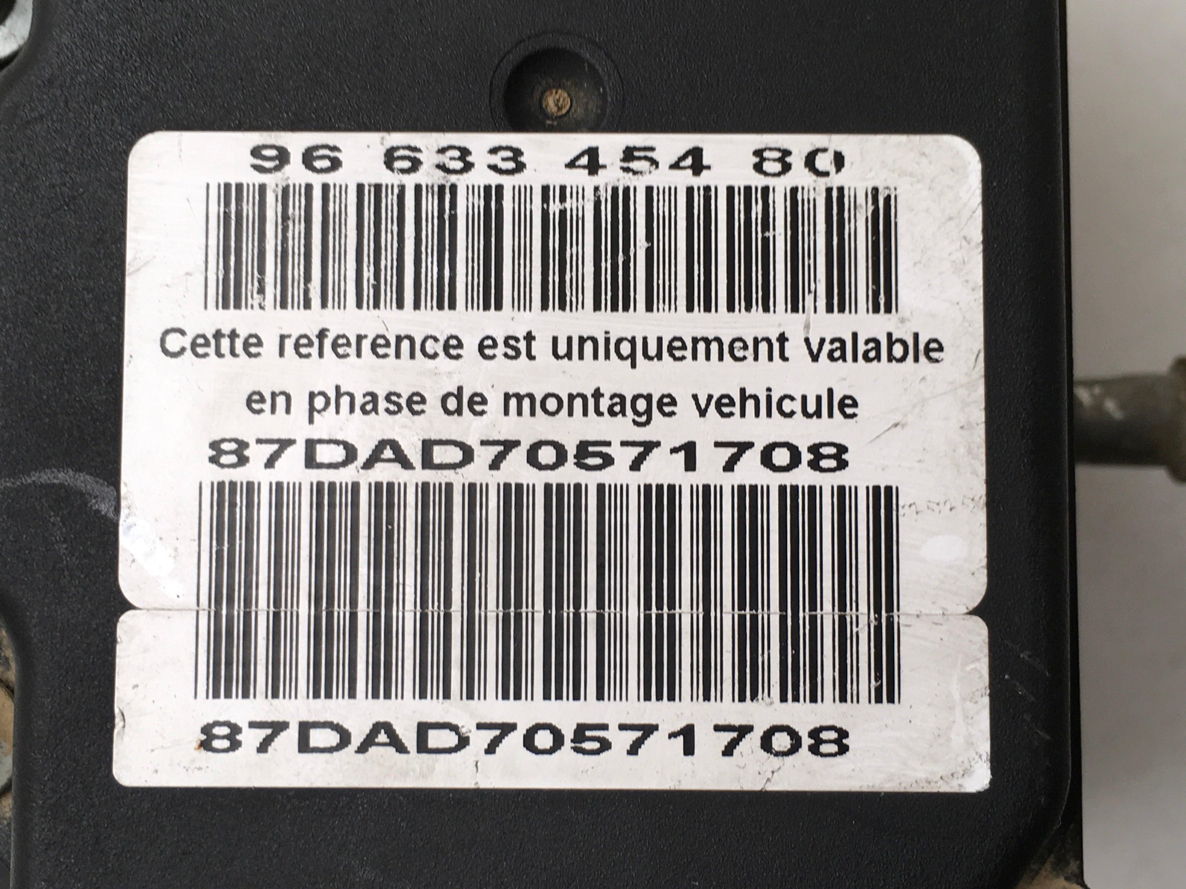 Modulo ABS Citroen C4/ Peugeot 307 - AutoRR 9663345480