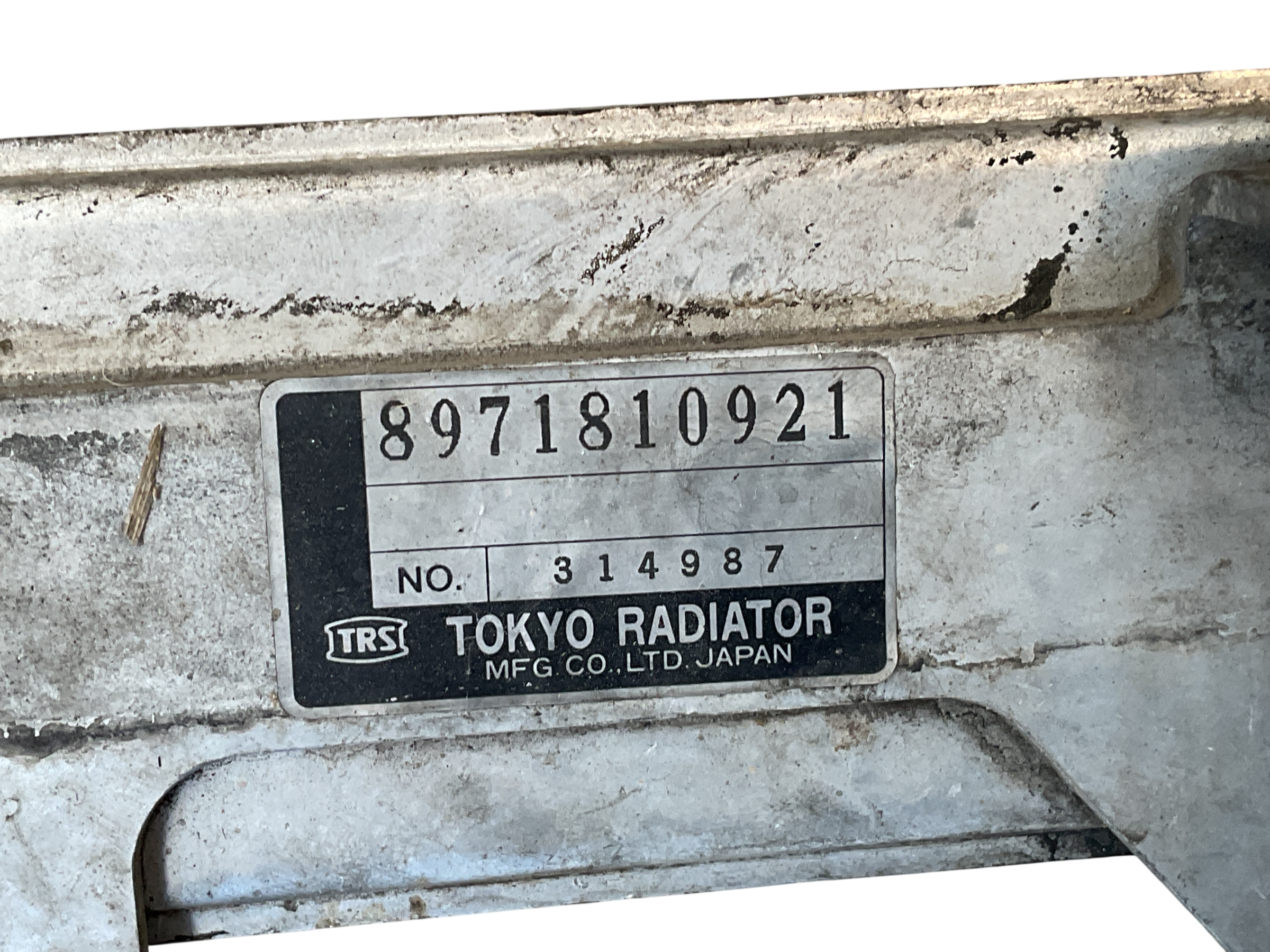 Intercooler Isuzu-Opel 8971810921