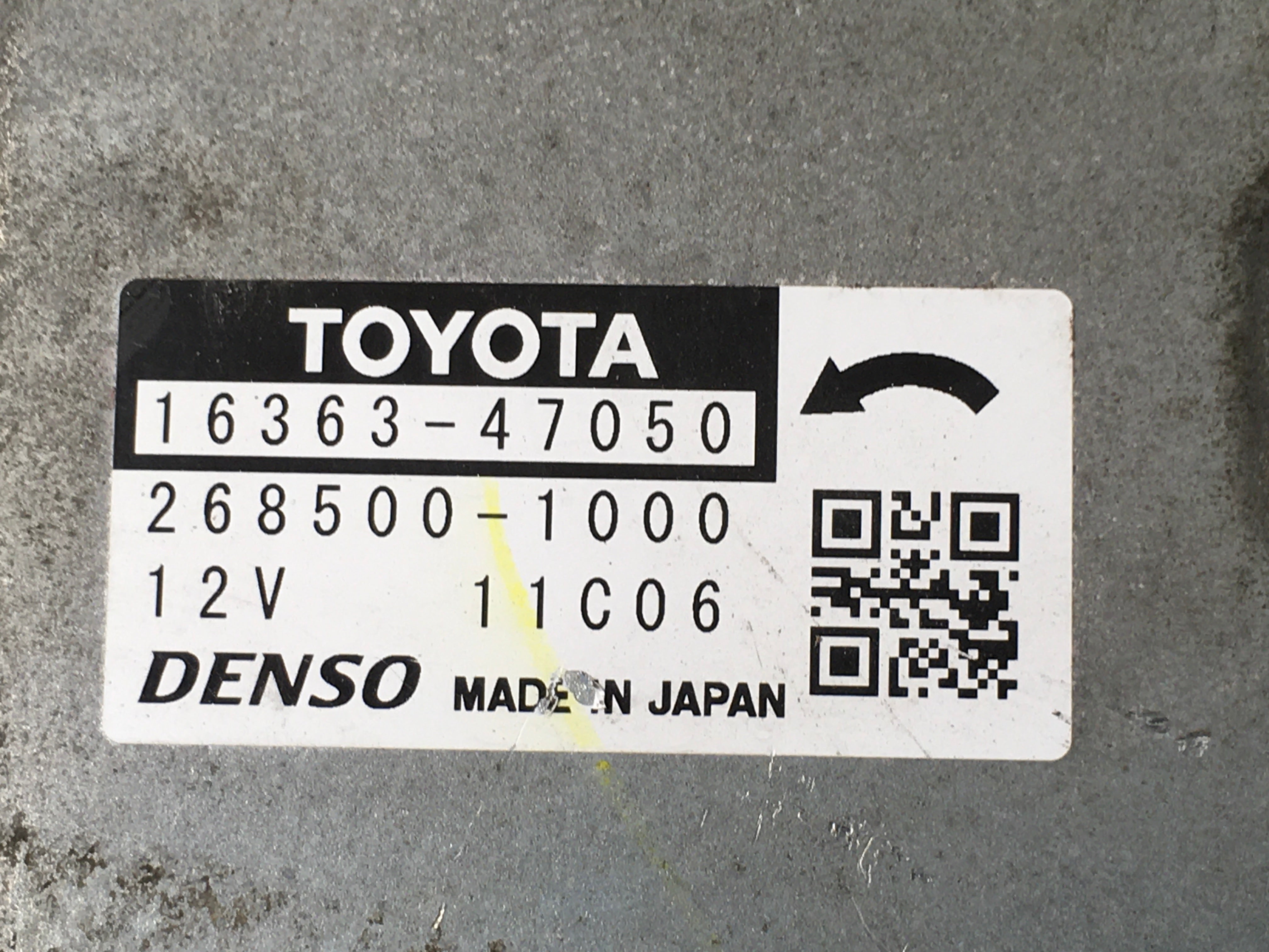 Motor Ventialdor Toyota 1636347050