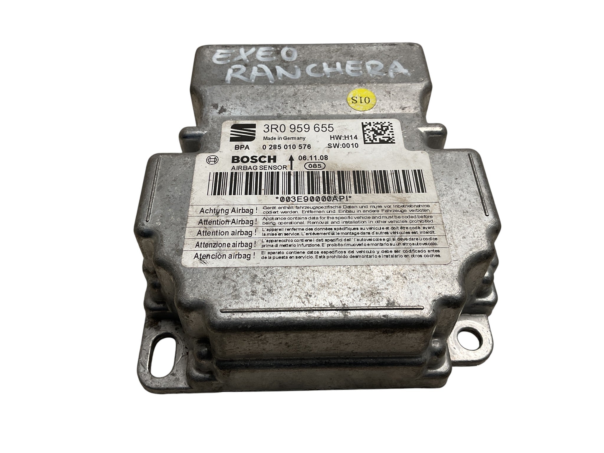 Modulo centralita sistema Airbag Seat 3R0959655