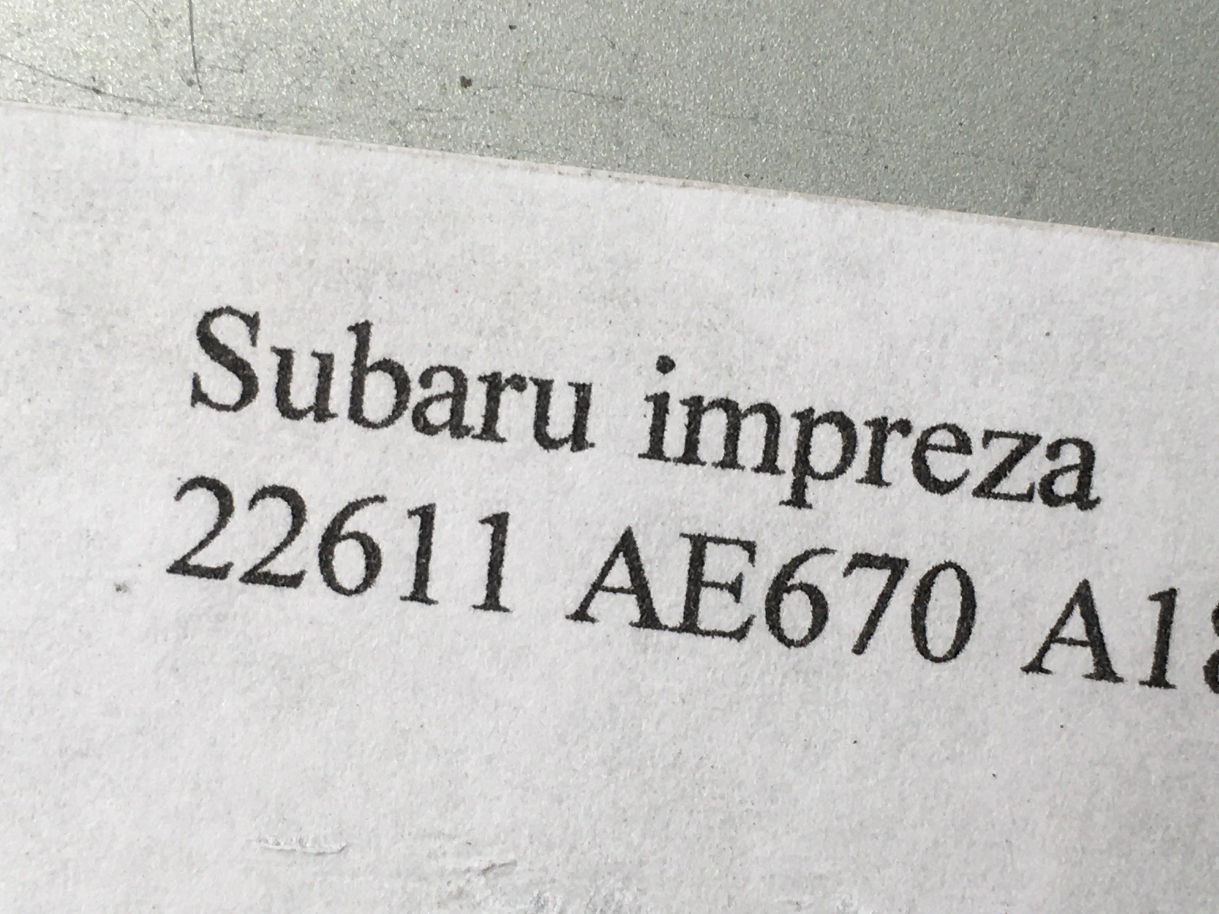 Centralita Motor Subaru Impresa I - AutoRR 22611AE670