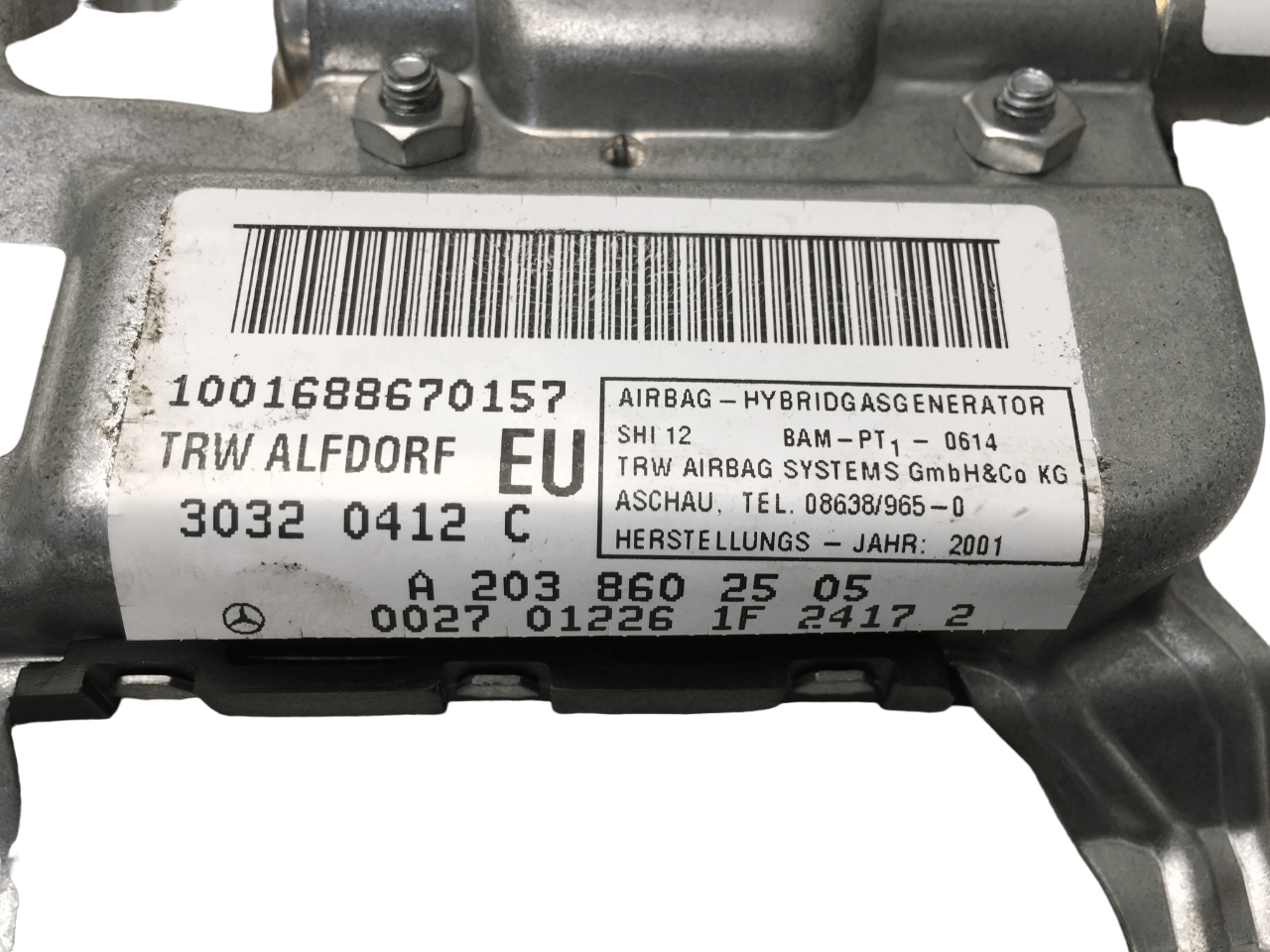 Airbag delantero izq Mercedes W203 - AutoRR A2038602505