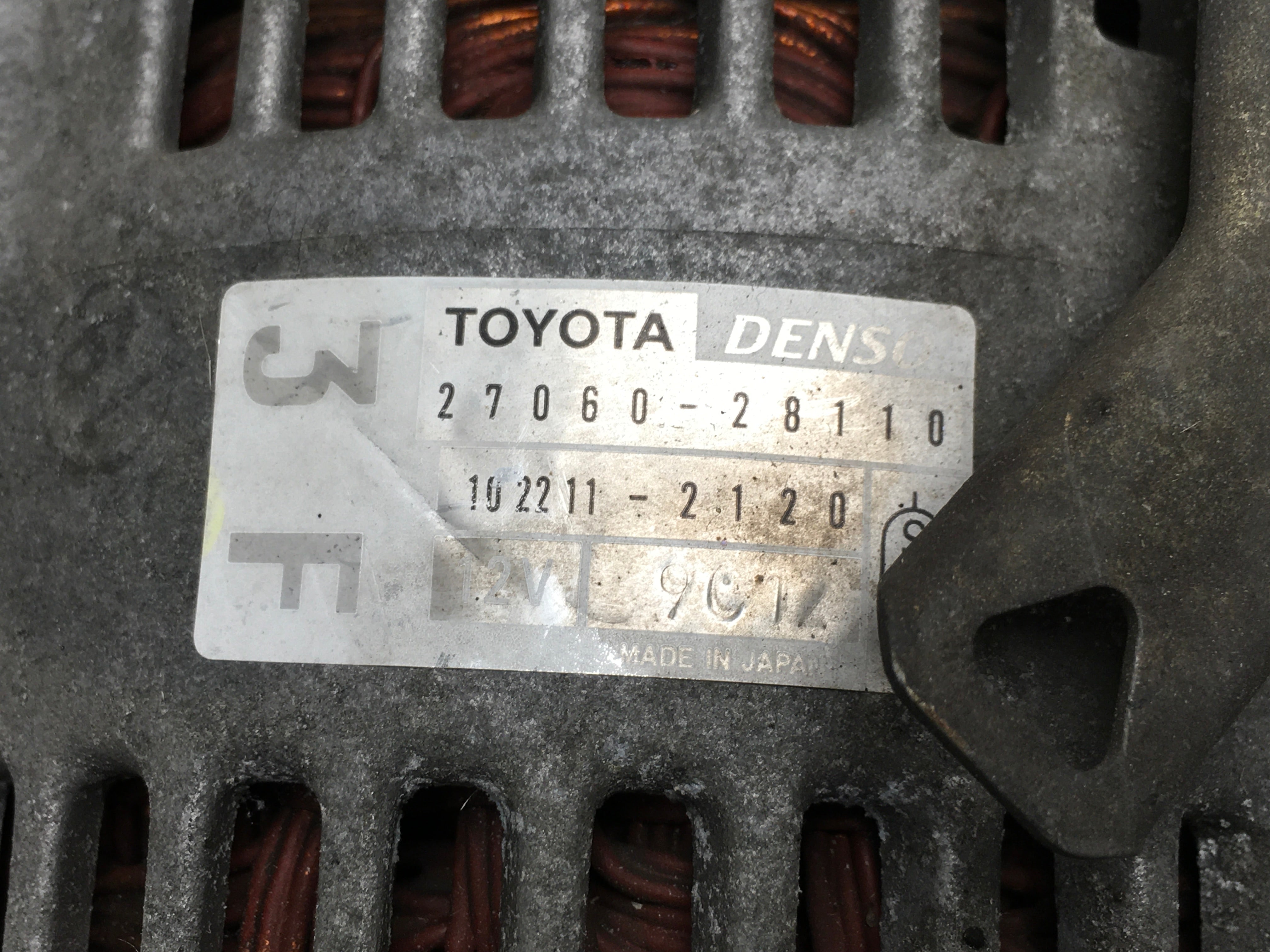 Alternador Toyota 2706028110