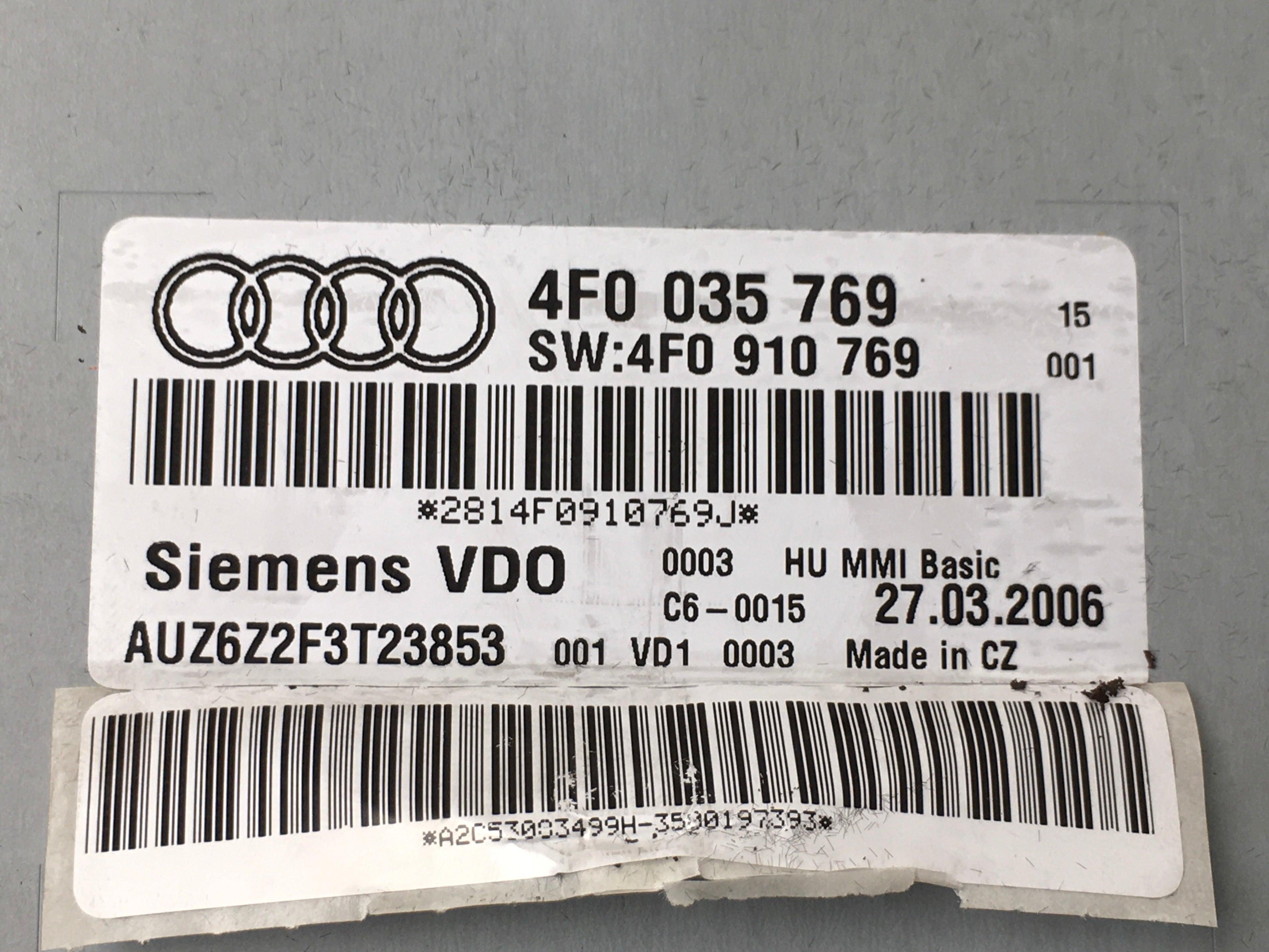 Sistema GPS Audi 4F0035769 - AutoRR 4F0035769