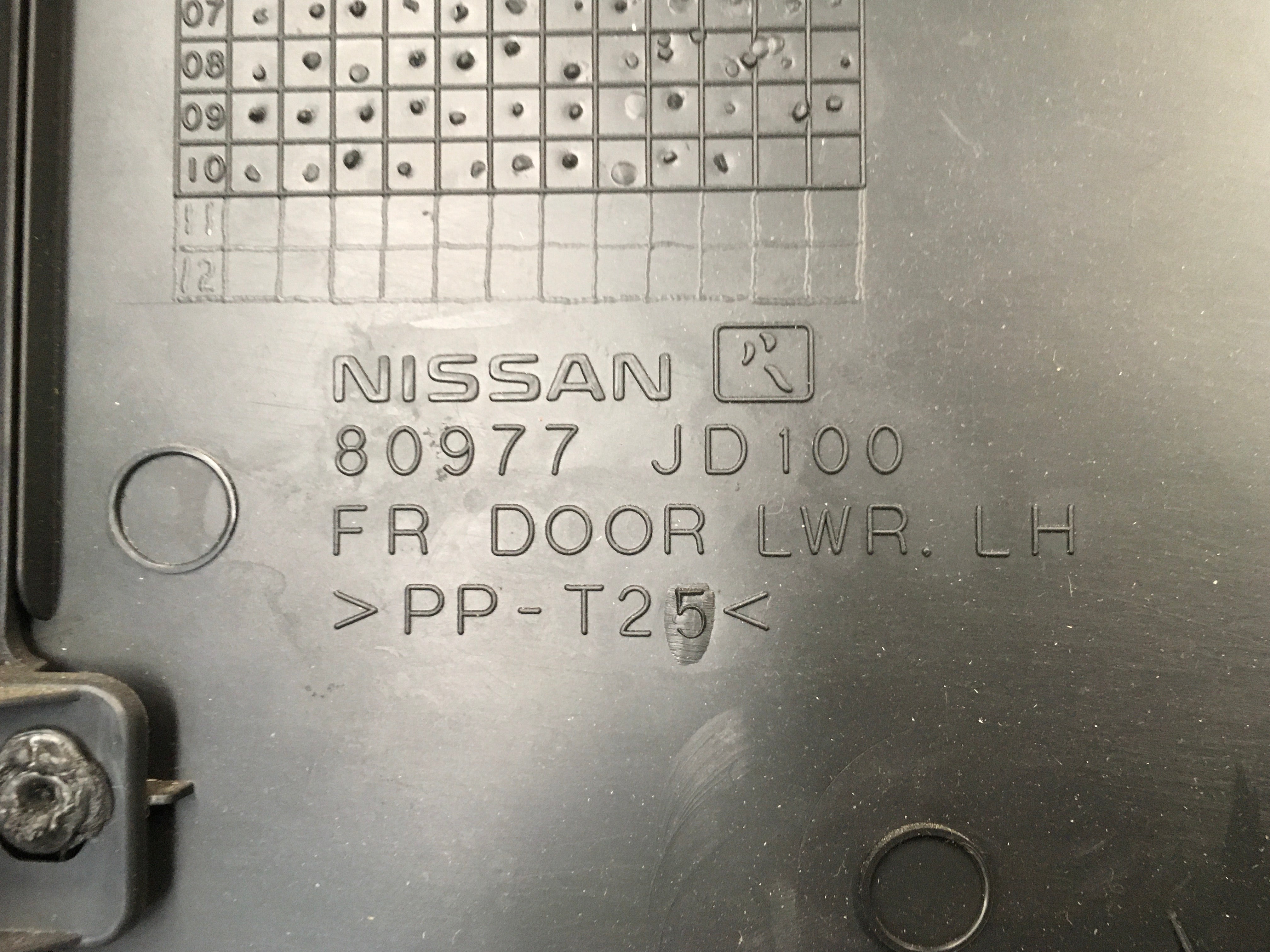 Panel puerta del izq Nissan Qashqai J10