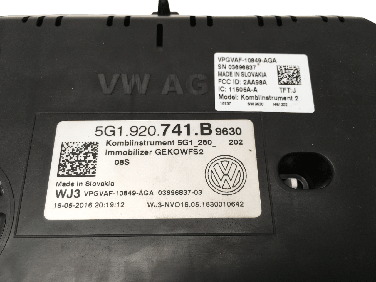 Cuadro instrumentos VW 5G1920741B - AutoRR 5G1920741B